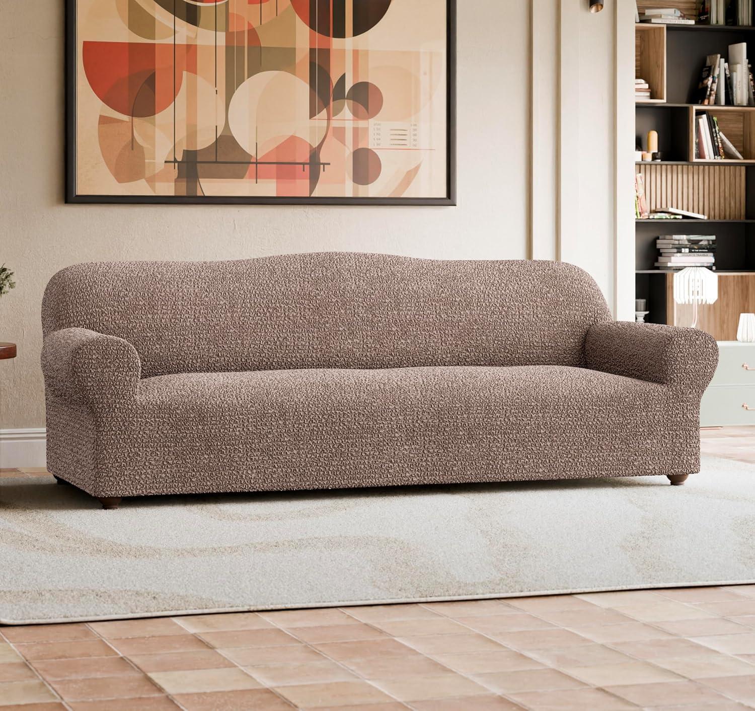 Stretchy Slipcover for Sofa - Italian Style & Premium Quality - Mille Righe Collection