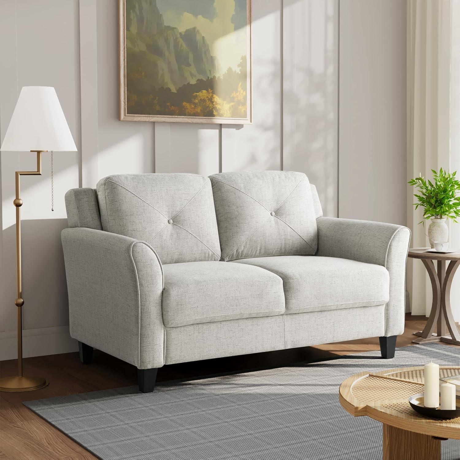 Lifestyle Solutions Harper Loveseat Woven Beige