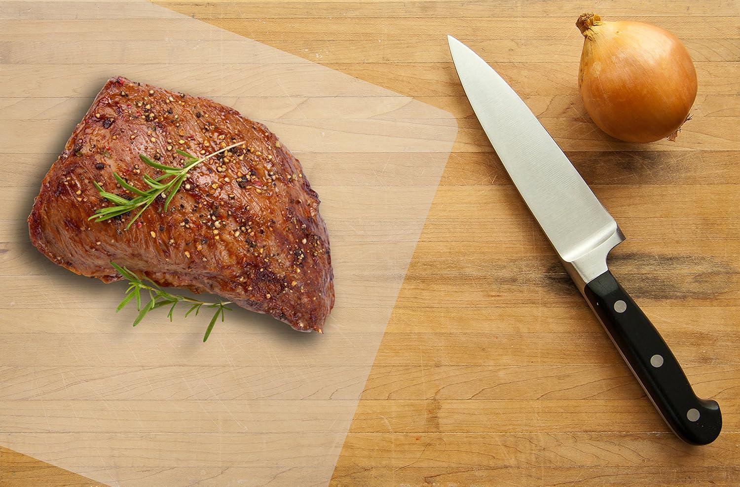 extra thick flexible frosted clear plastic cutting mats, 12" x 18", set of 6, by better kitchen products