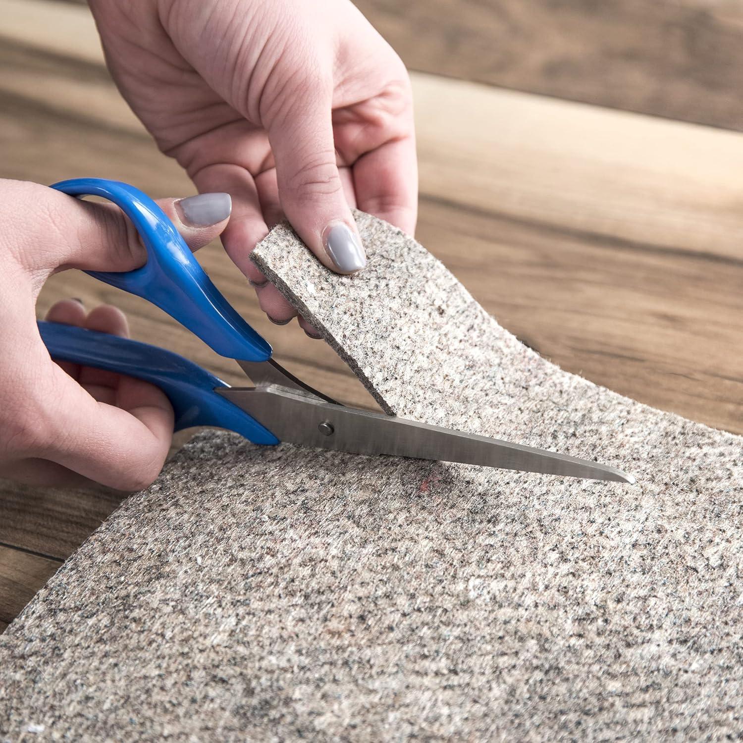 Eco-Friendly Gray Non-Skid Rug Pad for All Floors, 10' Square