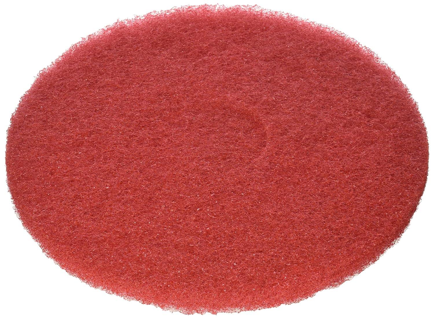 13-Inch Red Polyester Fiber Floor Polishing Pad