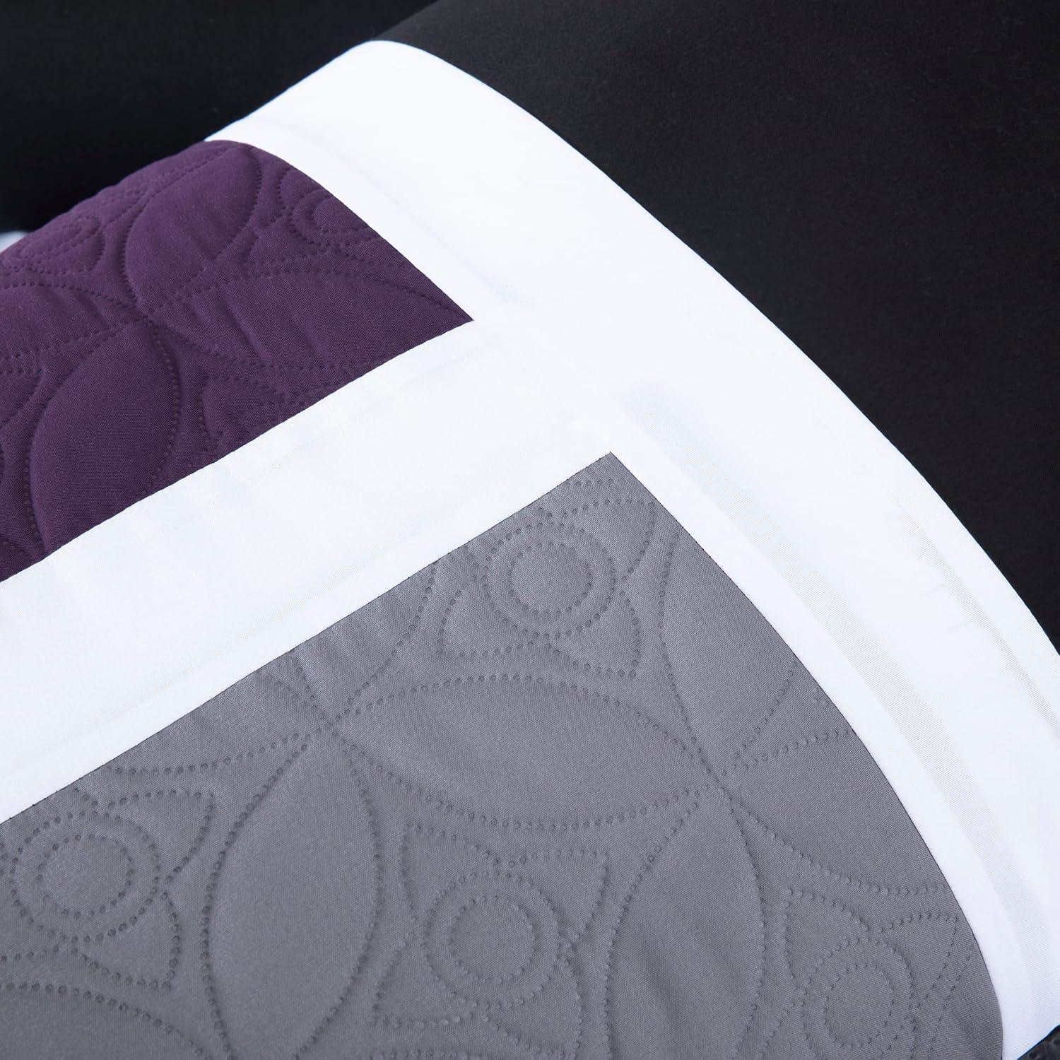 Chezmoi Collection Upland Patchwork 7 Piece Comforter Set