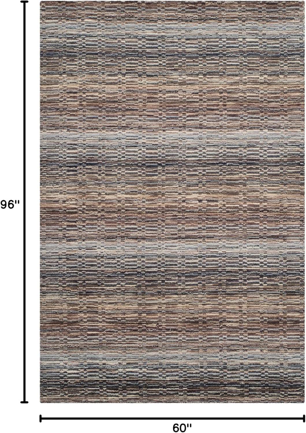 Himalaya HIM704 Hand Loomed Area Rug - Beige/Multi - 5'x8' - Safavieh.