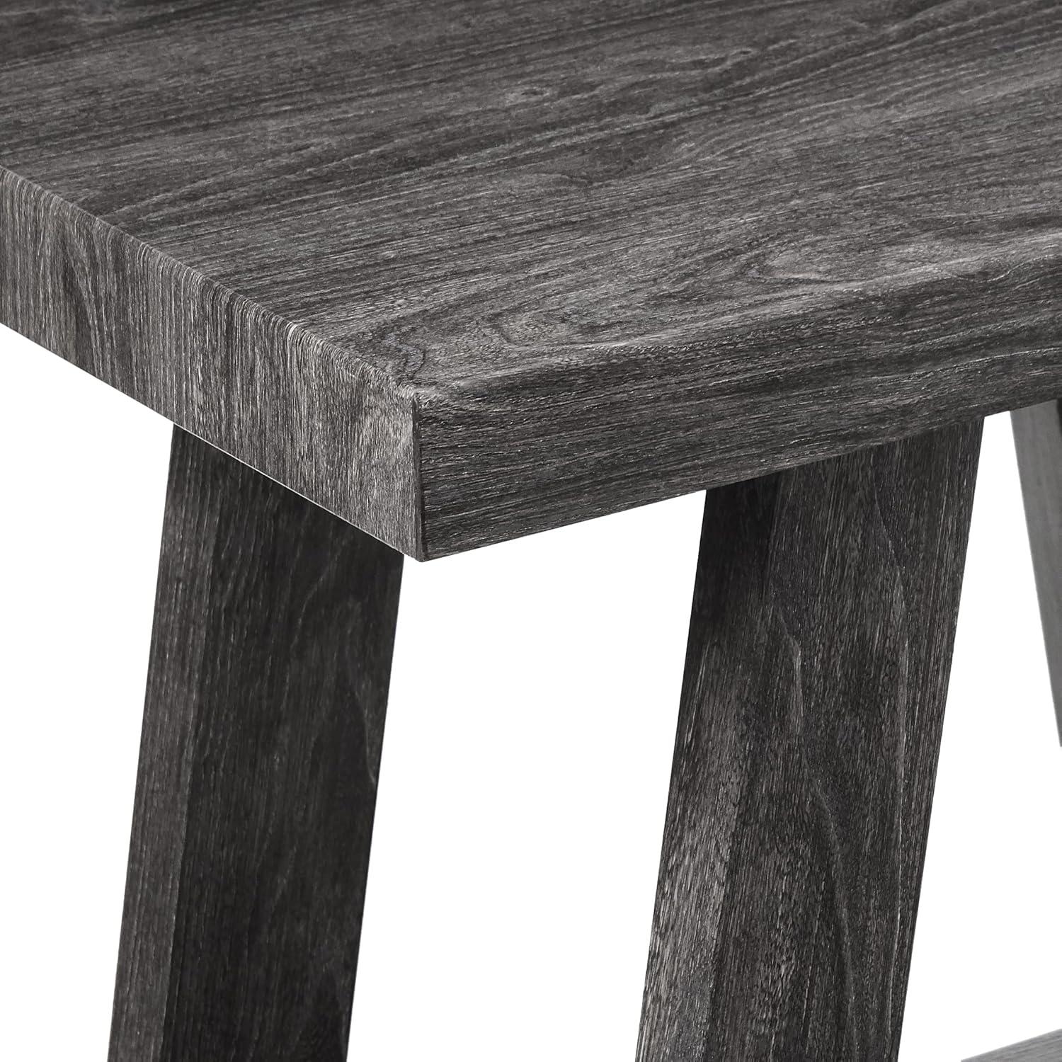 Athens Contemporary Wood Shelf Side Table