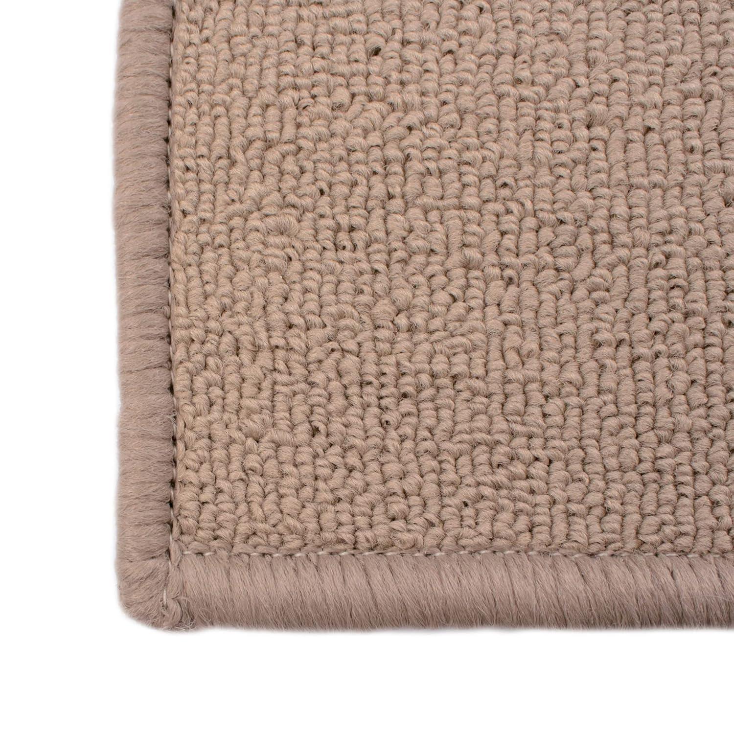 John Ritzenthaler Co. Indoor Accent Rug, 20" x 36", Solid Beige