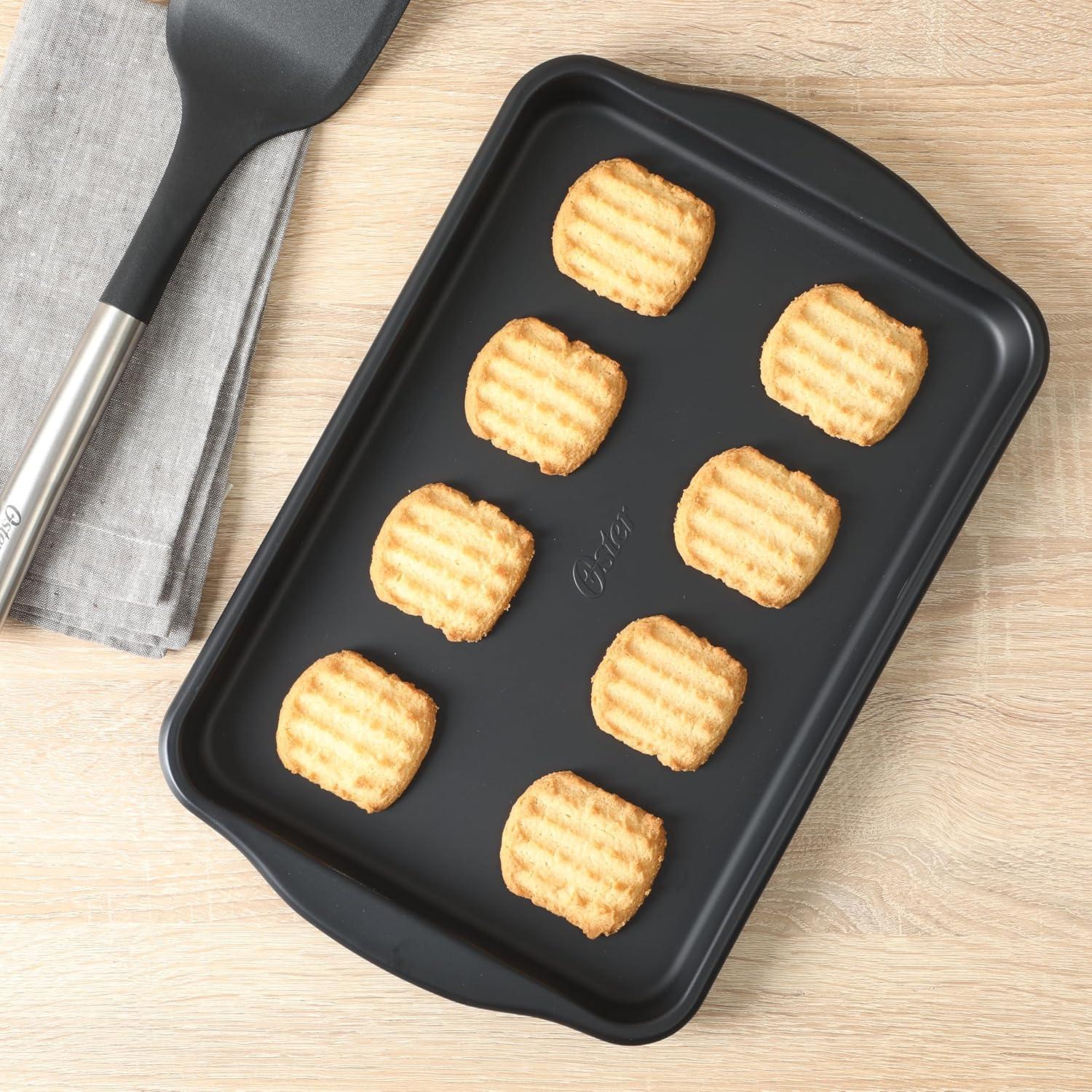 Oster Teston Platinum Collection 5 Piece Nonstick Carbon Steel Bakeware Set in Matte Black