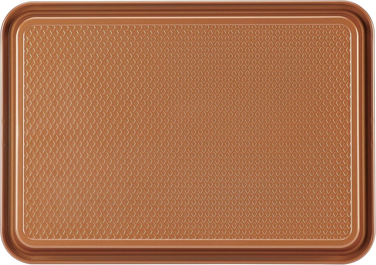 Ayesha Curry Bakeware Nonstick Cookie Baking Pans, Copper