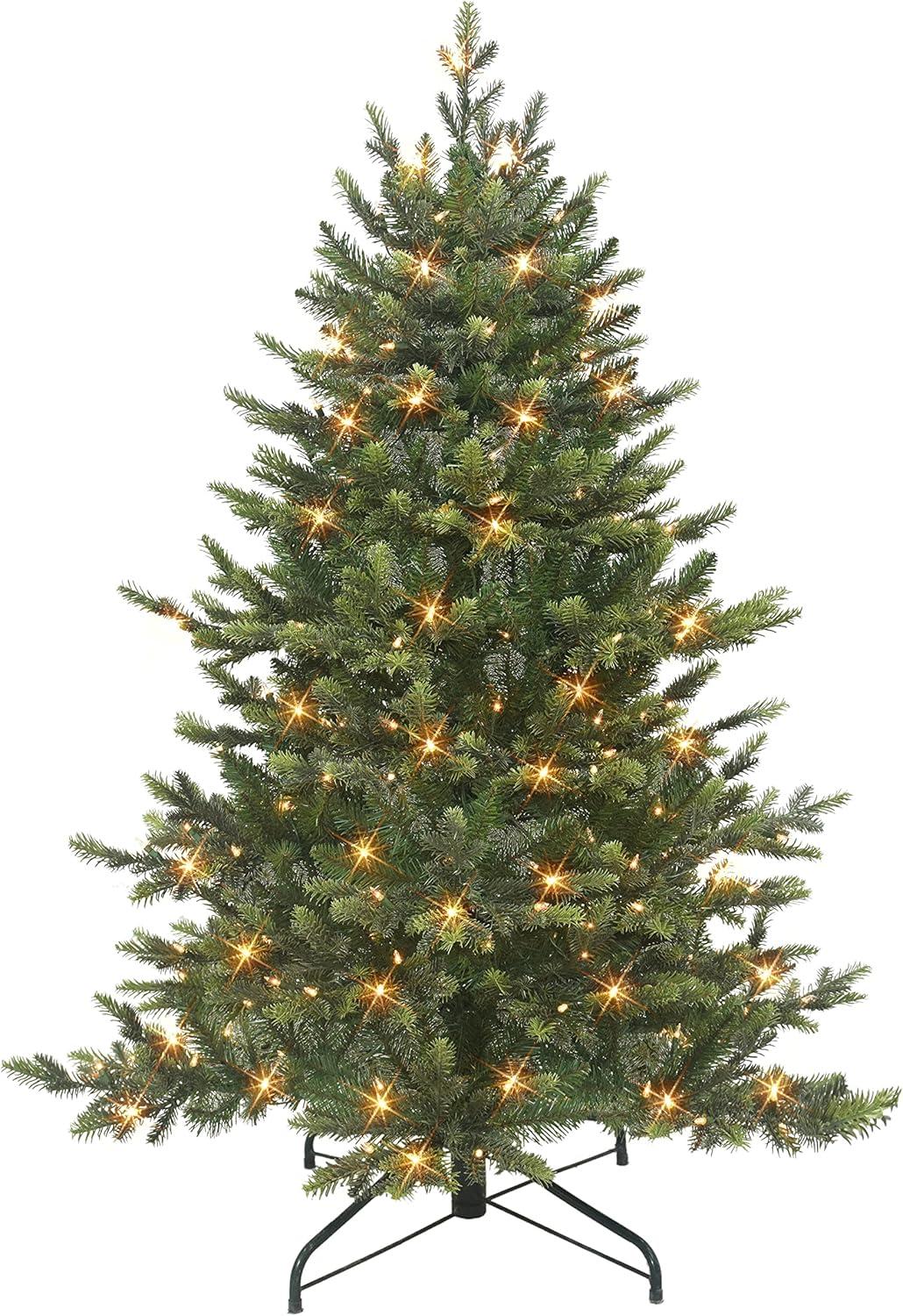 4.5 ft Pre-lit Royal Majestic Douglas Fir Downswept Tree 250 Clear Incandescent Lights