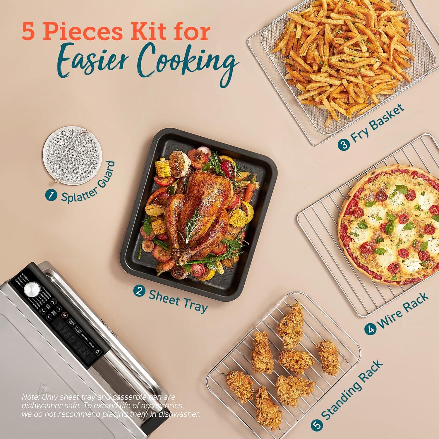 COSORI 26-Quart Stainless Steel Digital Air Fryer Oven