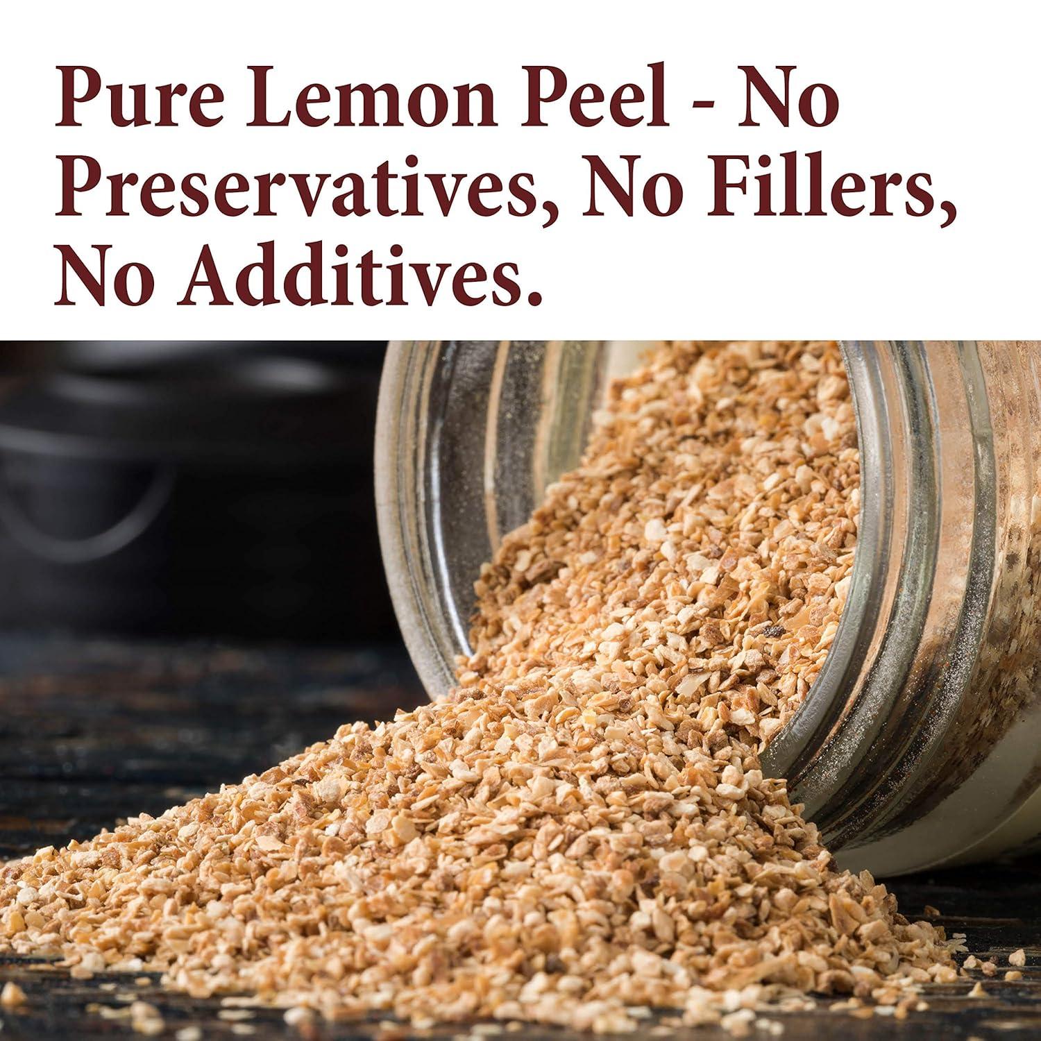 The Spice Way Lemon Peel Granules-European Middle Eastern Asian and American Cuisine-All Natural-4oz