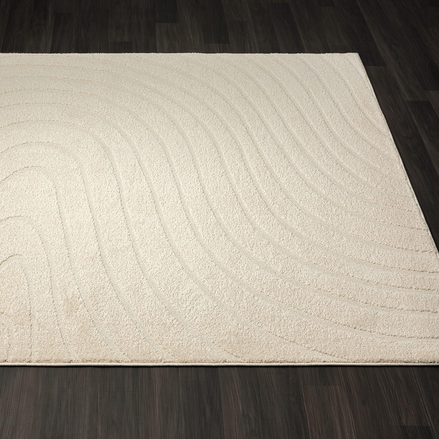 Luxe Weavers Modern Geometric Wave Area Rug