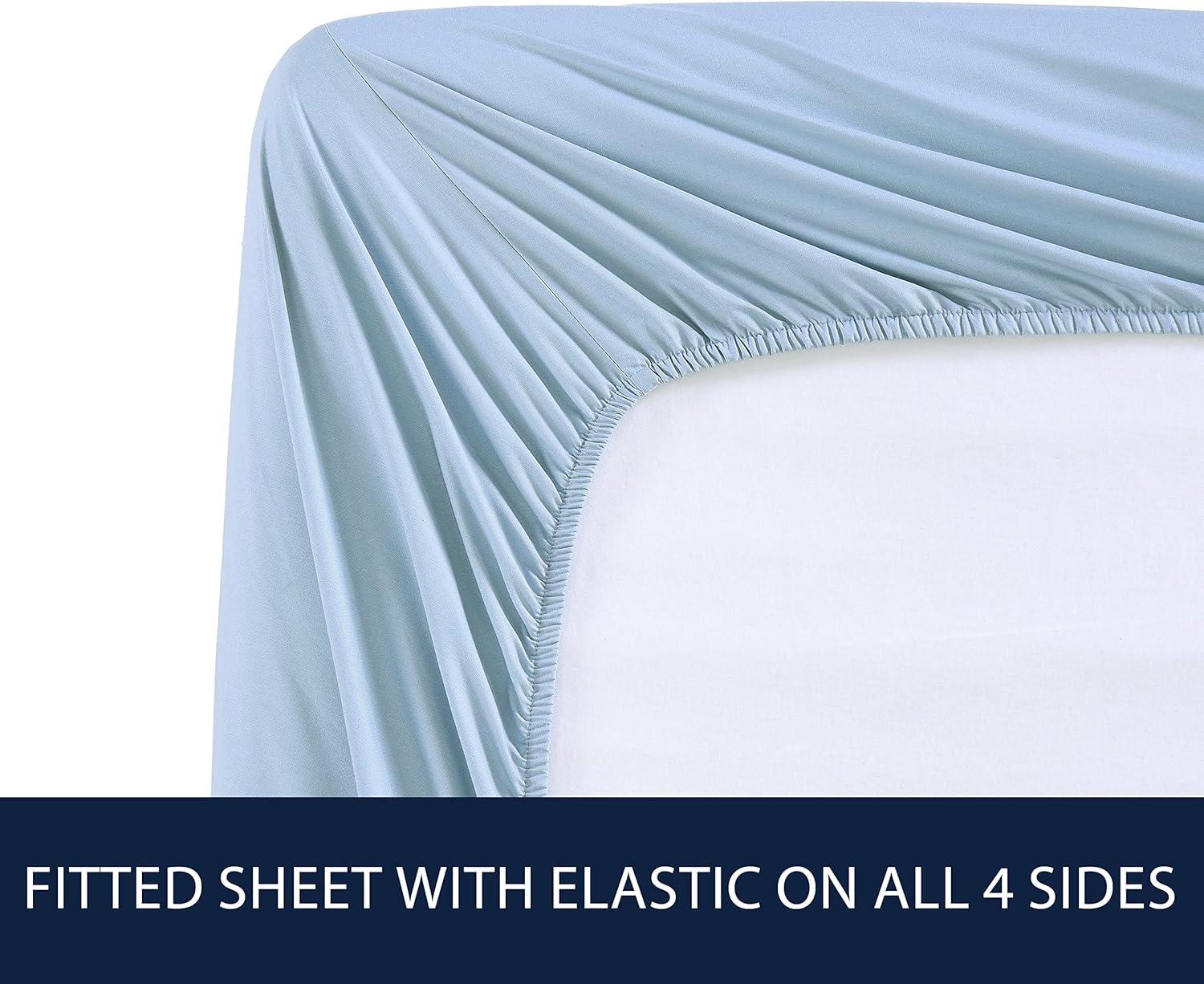 Nautica Solid Cotton Percale Sheet Sets