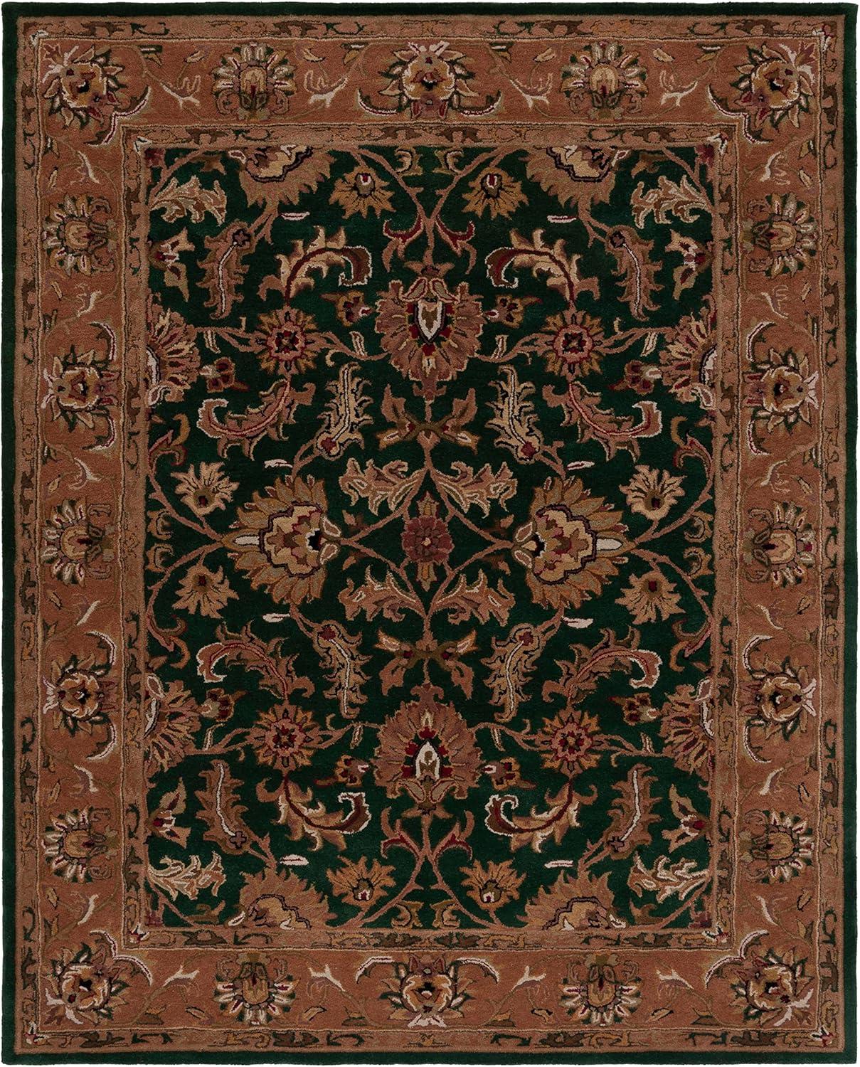 Heritage HG628 Hand Tufted Area Rug - Black/Beige - 8'3"x11' - Safavieh.