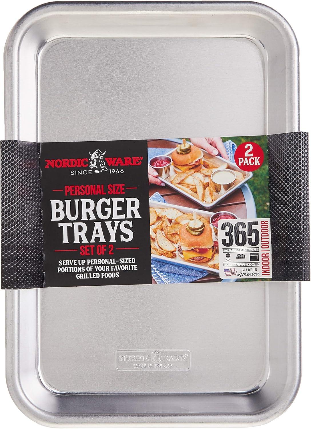 Nordic Ware Nordic Ware Burger Serving 2 Piece Tray Set
