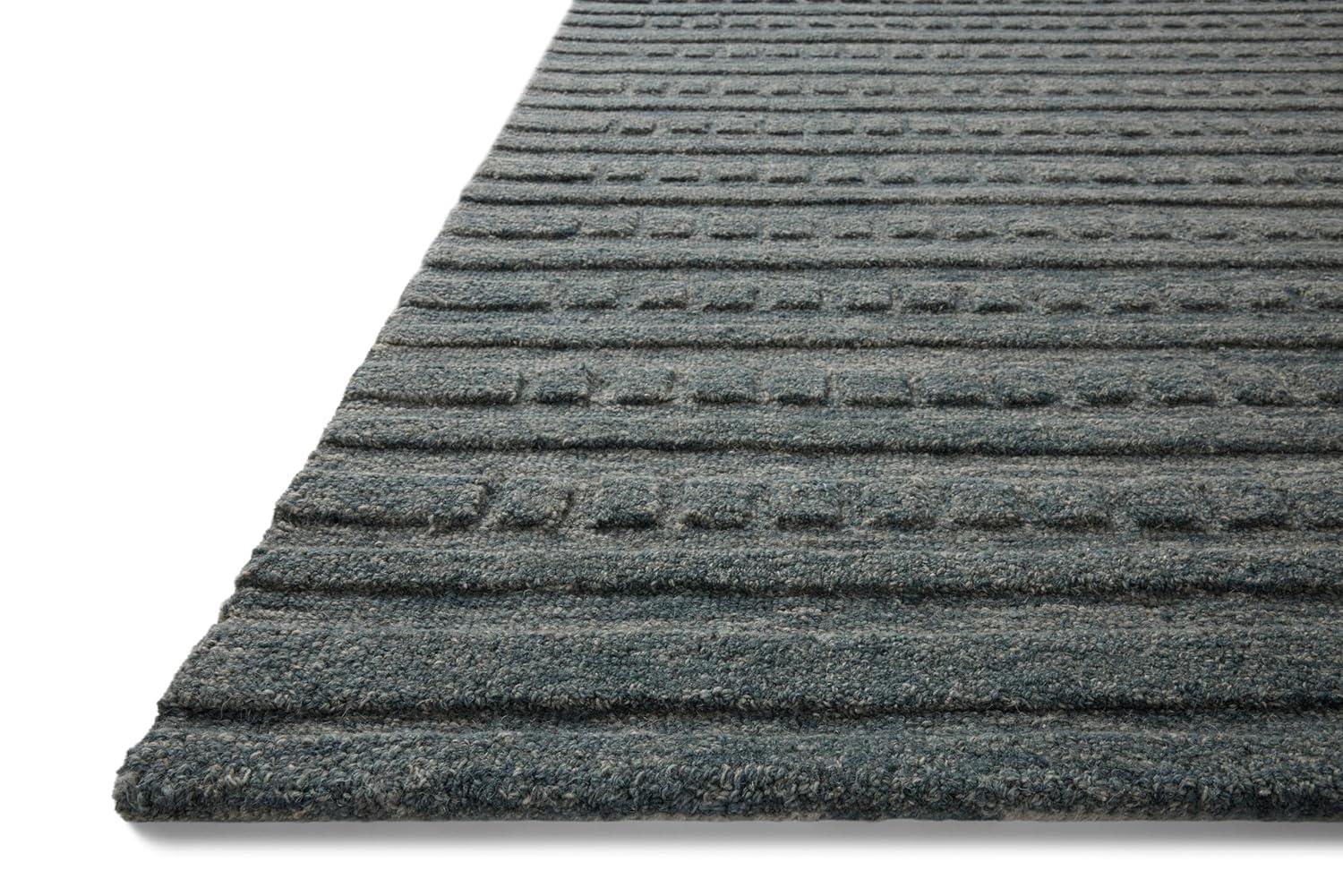 Bradley III Hand-Tufted Wool Rug by Chris Loves Julia x Loloi - Teal / 9'3" x 13'