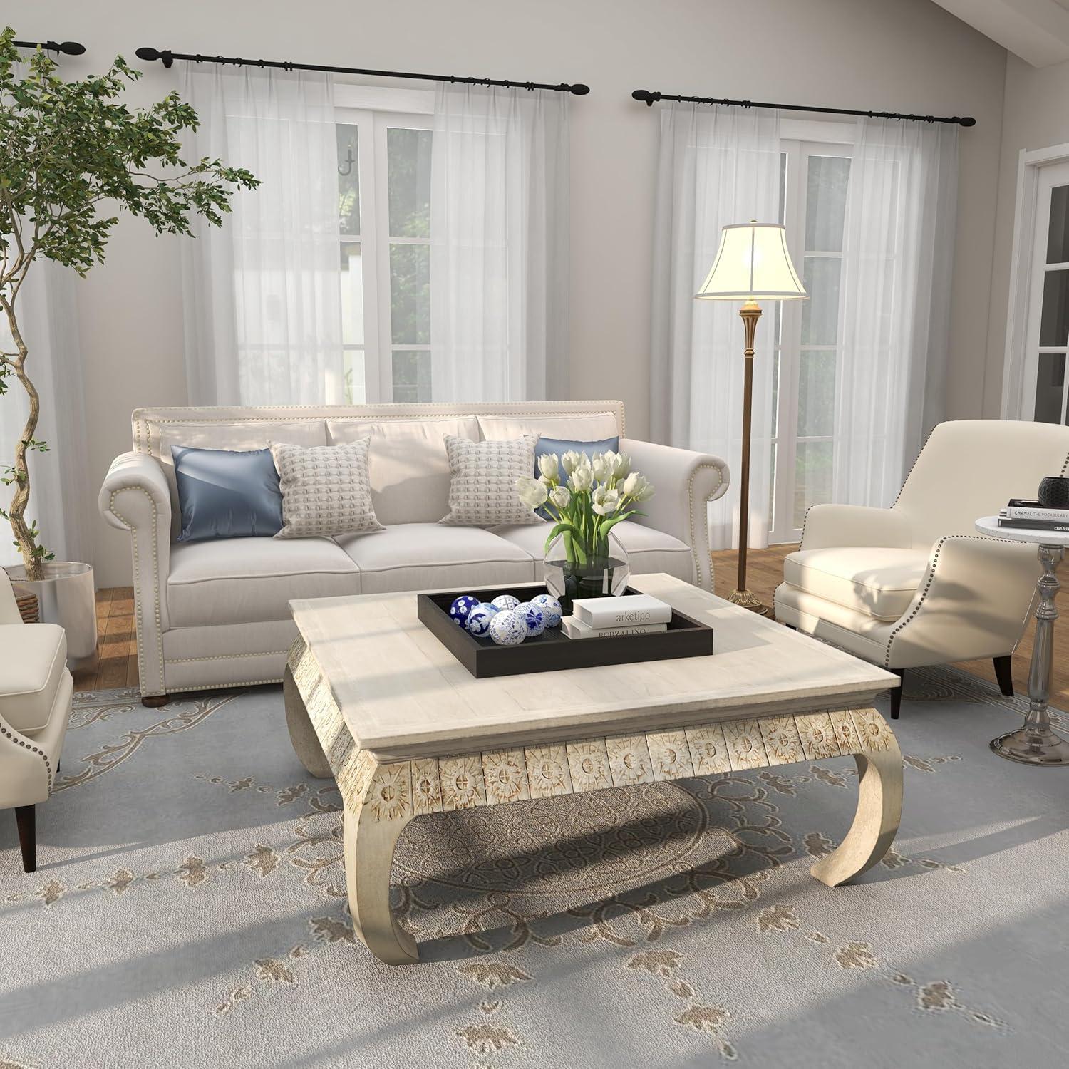 DecMode Blue 3" Floral Handmade Glossy Ceramic Orbs & Vase Filler with Varying Patterns (6 Count)