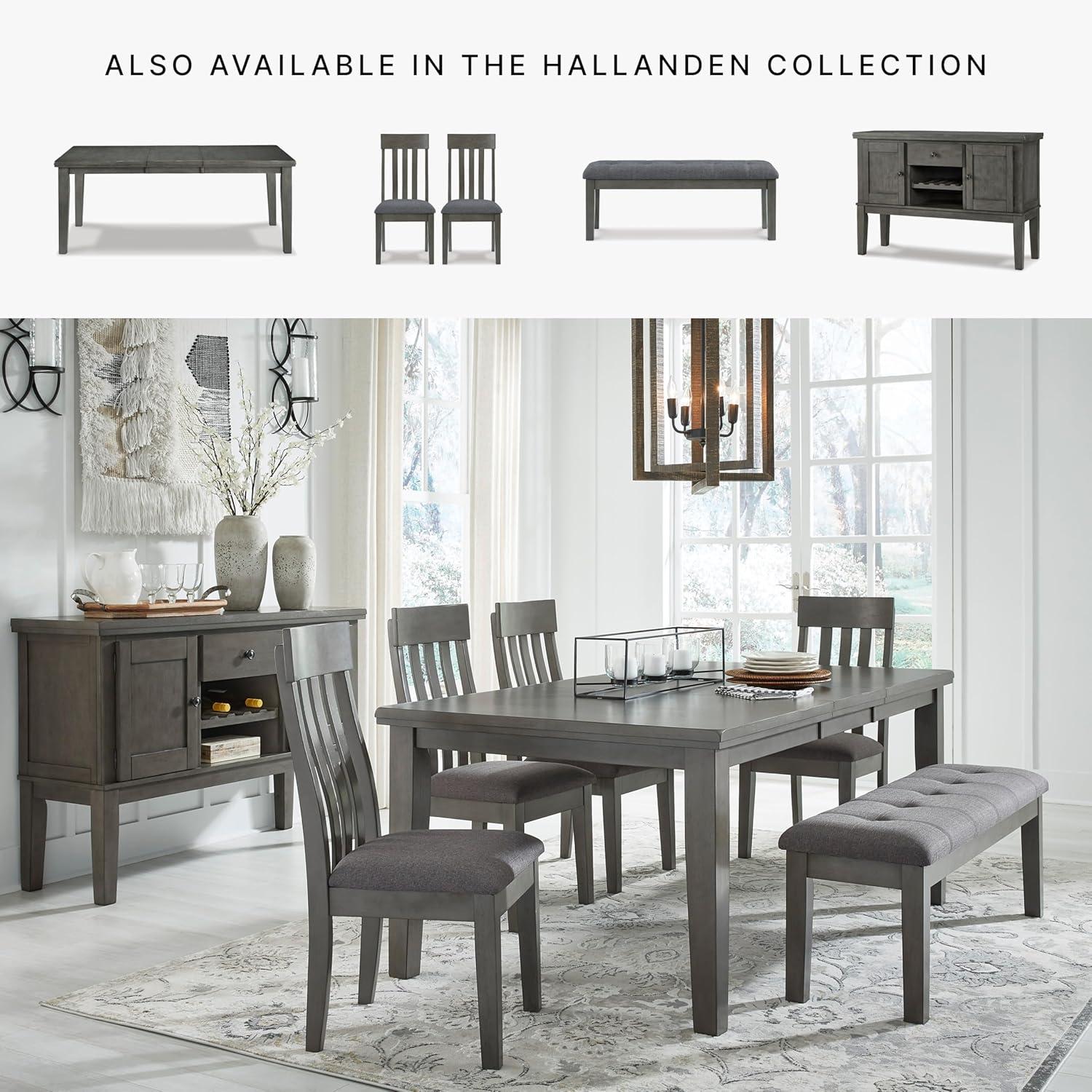 Signature Design by Ashley Contemporary Hallanden 50" Dining Bench Two-tone Gray