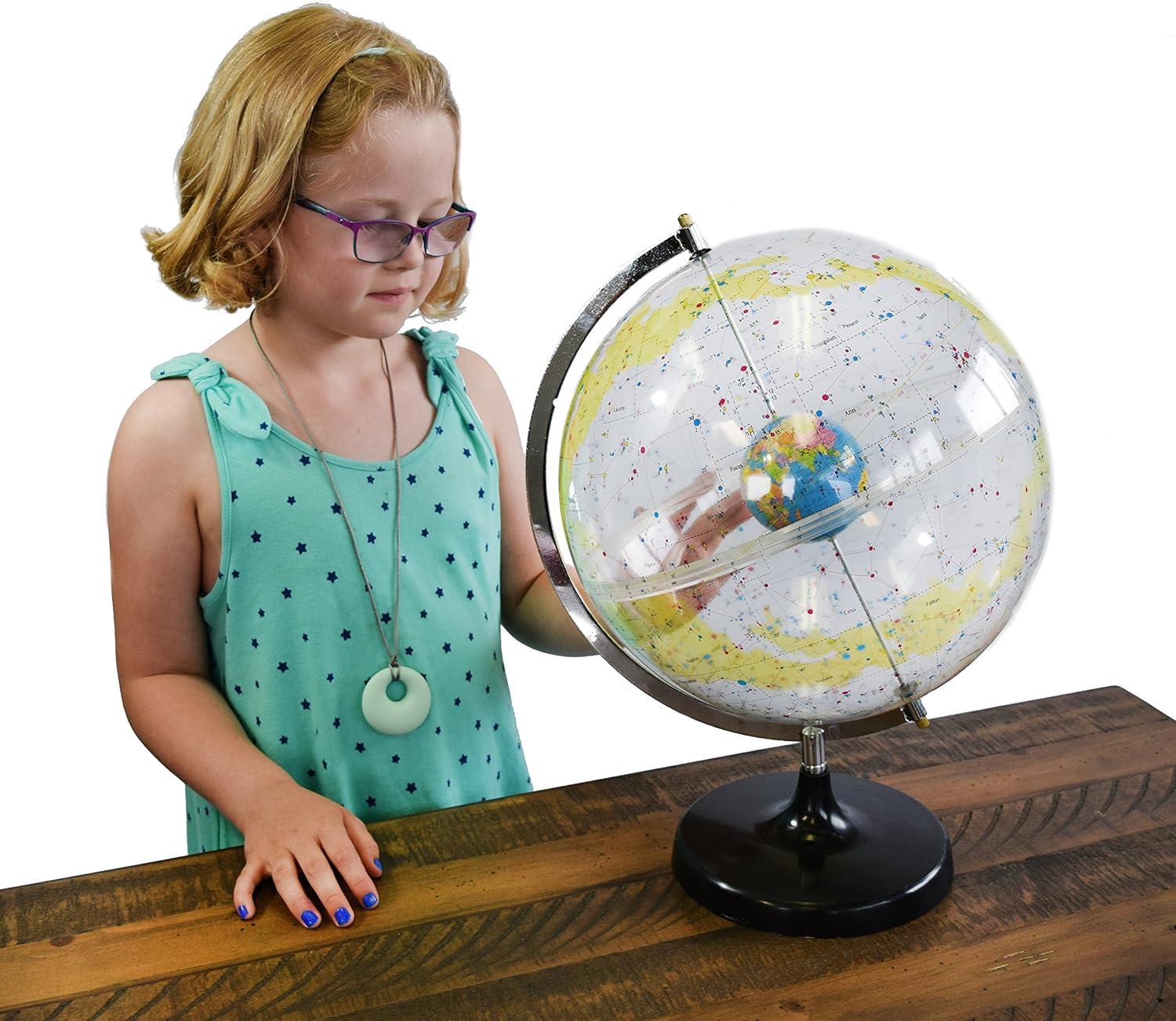 17.5" Tall Celestial Star Globe with 12" Diameter