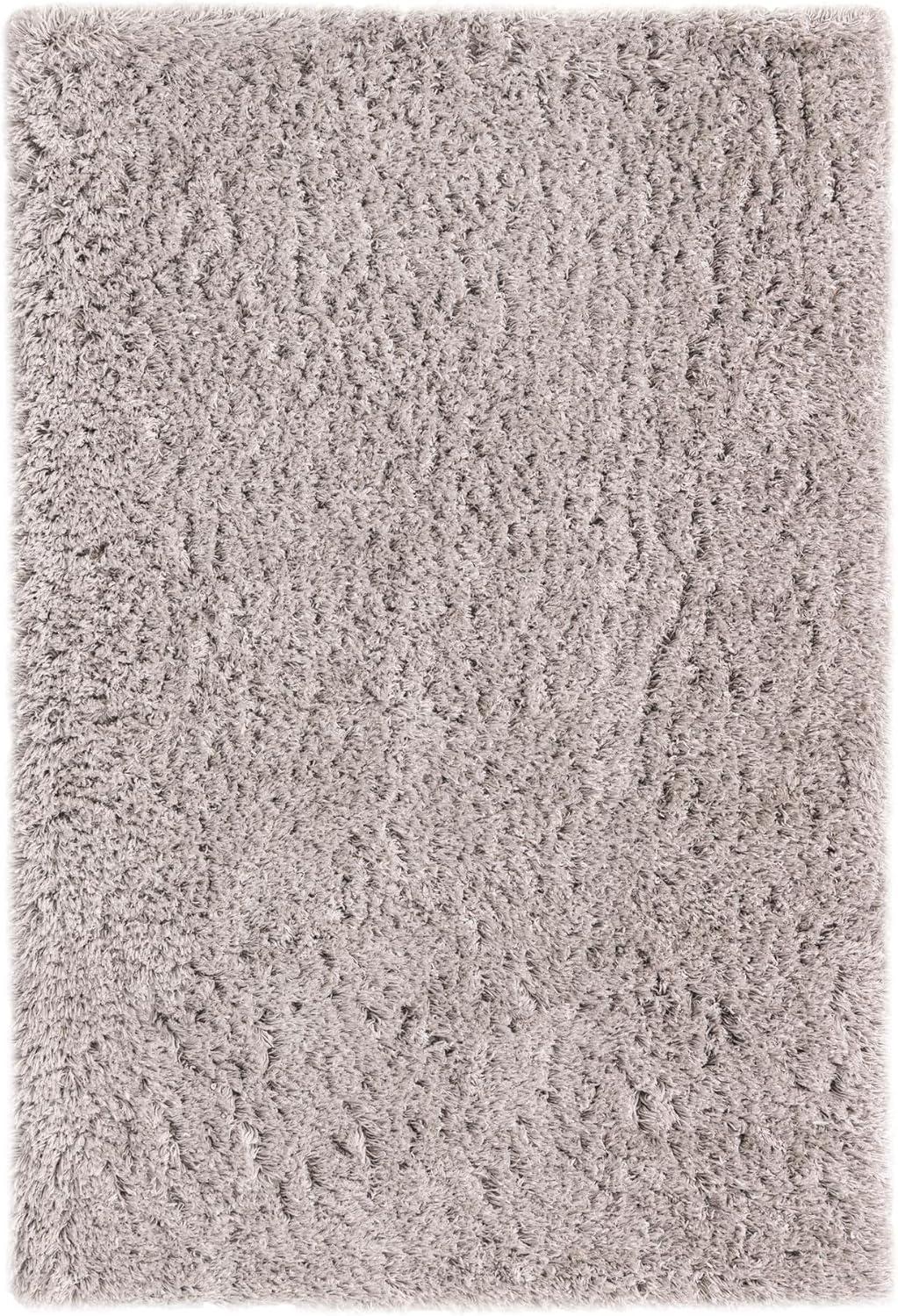 Ash Gray 5' x 8' Modern Shag Area Rug