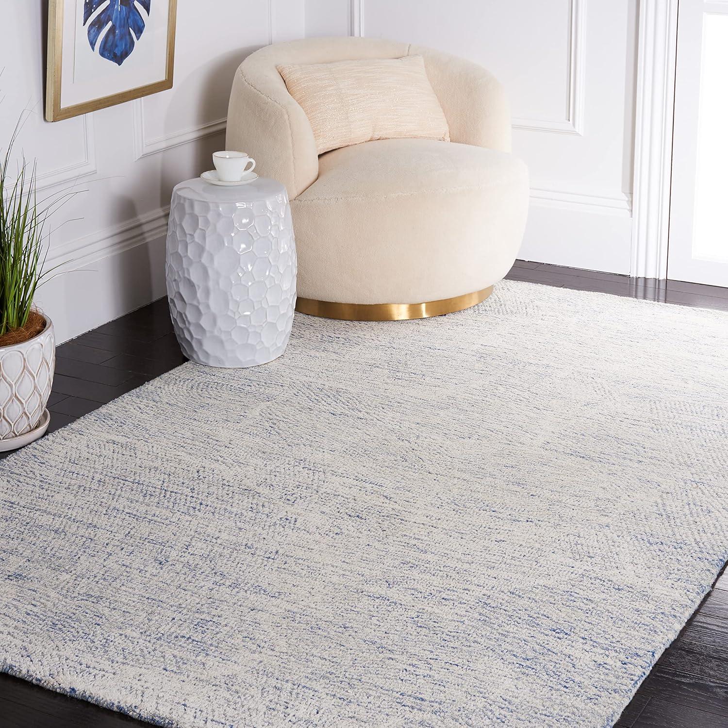 Metro MET999 Hand Tufted Indoor Accent Rug - Blue/Ivory - 3'x5' - Safavieh