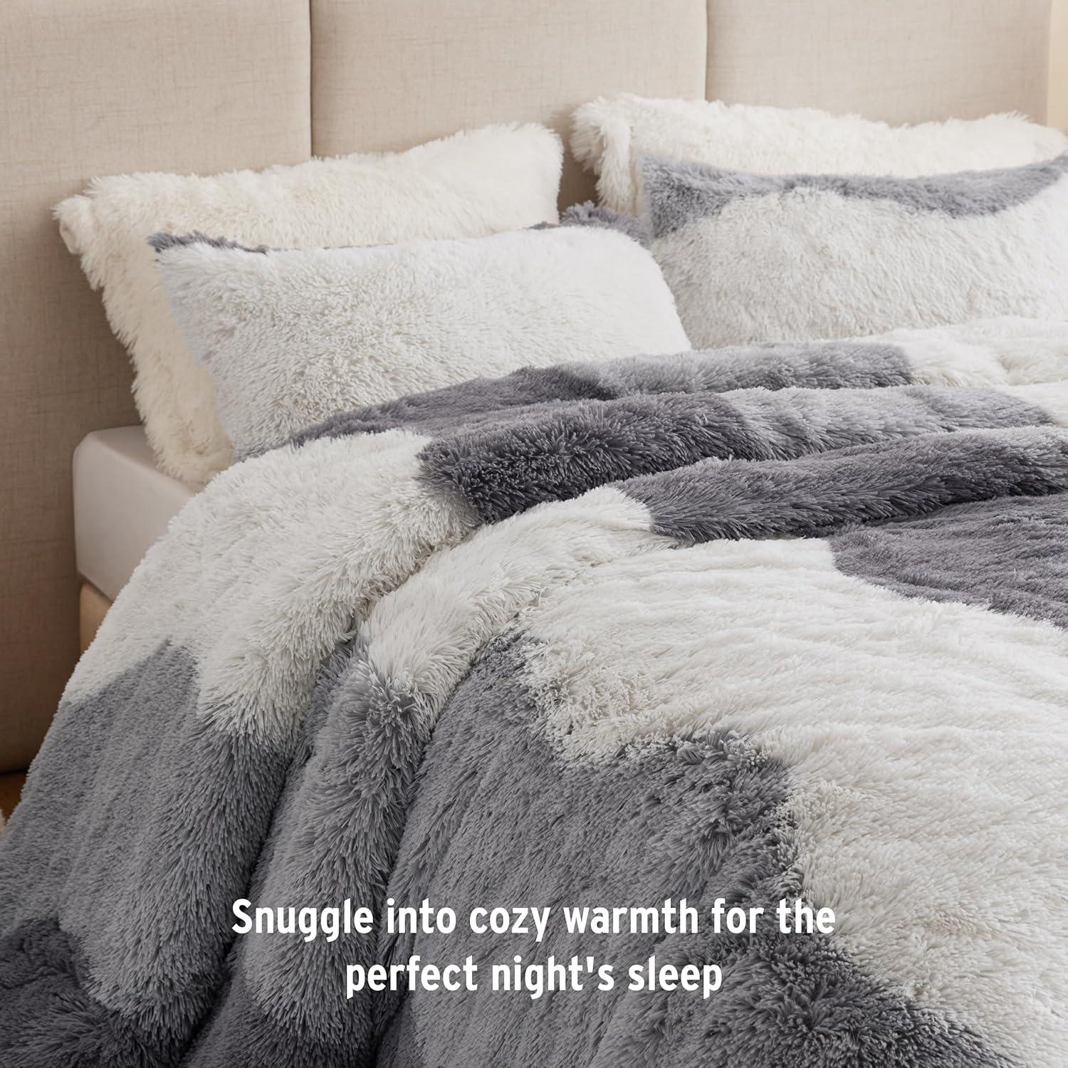 Intelligent Design Ombre Shaggy Faux Fur Comforter Set
