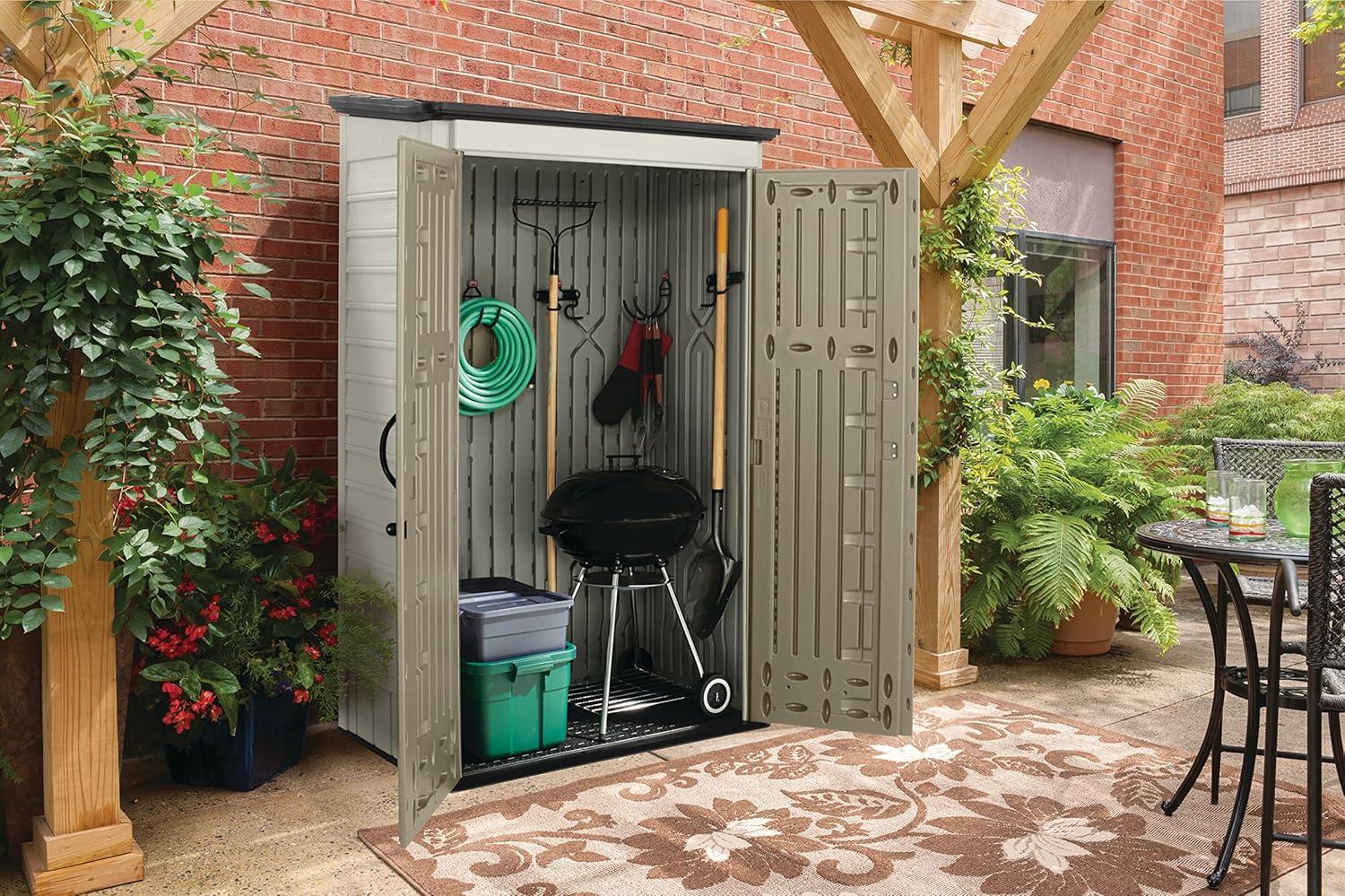 Rubbermaid Large Vertical 52 Cu.ft. Outdoor Storage Building Shed