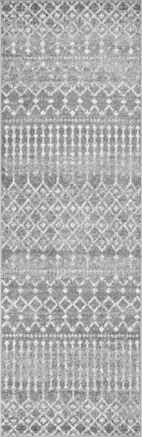 nuLOOM Moroccan Blythe Dark Grey 2' 8" x 8' Transitional Runner Rug