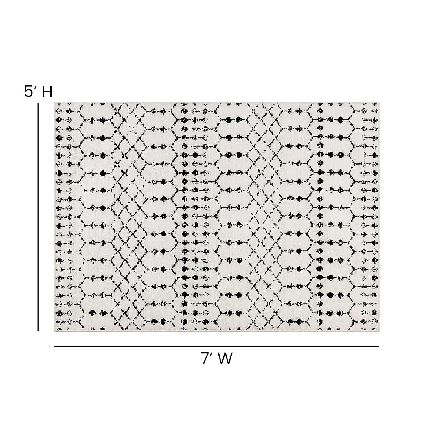 Hashtag Home Eberle Geometric Style Modern Bohemian Design Area Rug