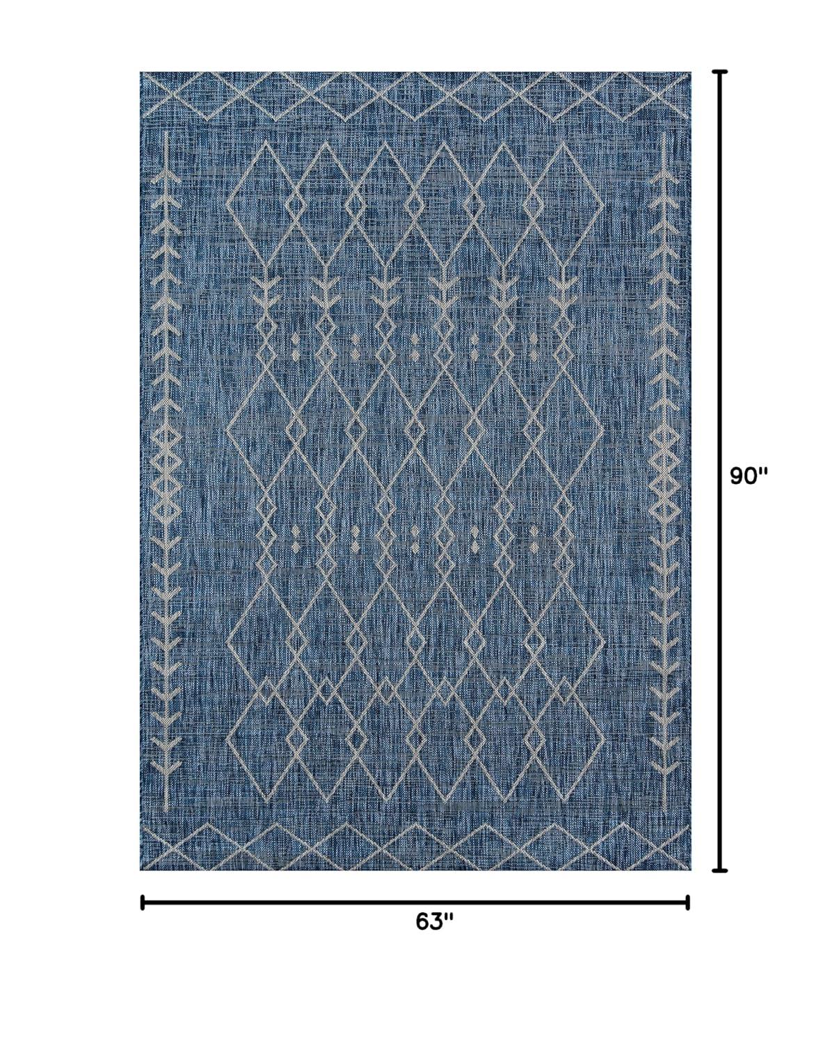 Momeni Villa Monaco Blue/Gray Indoor/Outdoor Rug