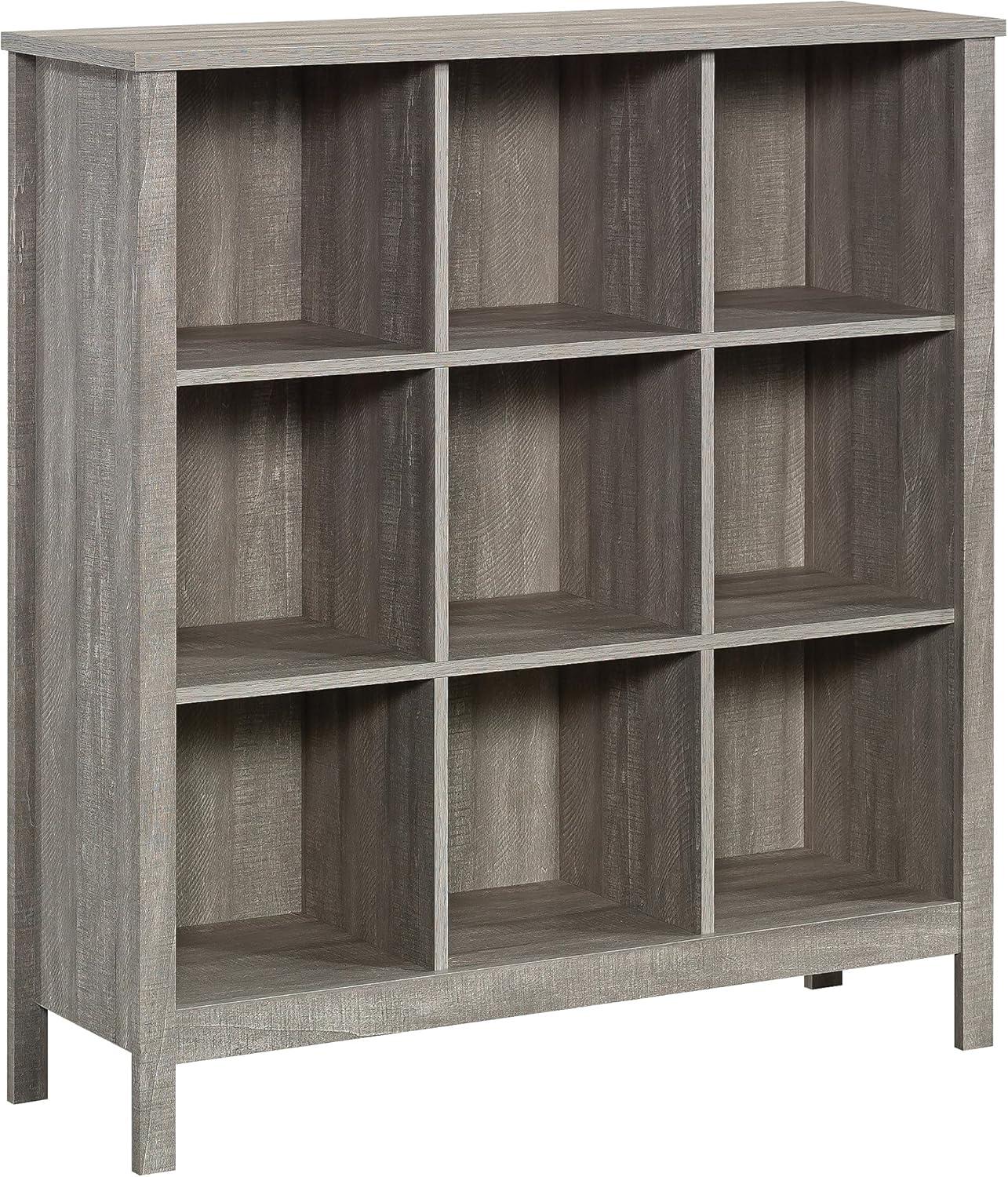 Sauder 41.85" 9 Cube Horizontal Bookcase Spring Maple: Transitional Style, MDF Cubbies, Fixed Shelves