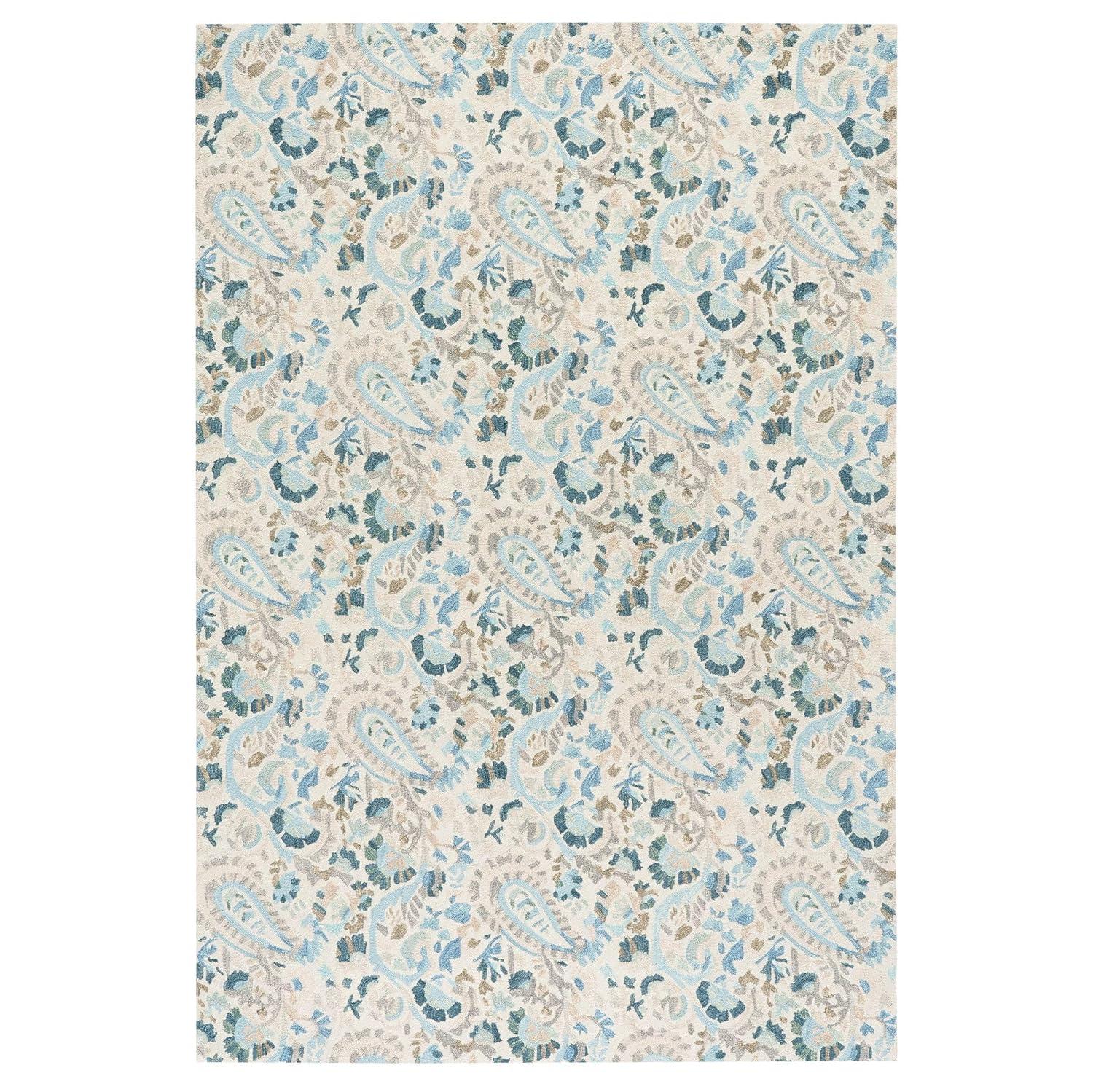 Ines Multi Hand Micro Hooked Wool Rug