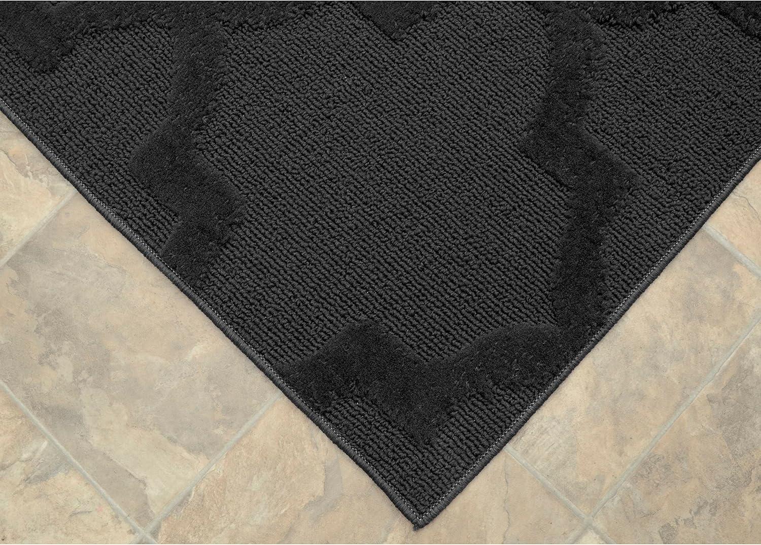 Garland Rug Quatro Polypropylene Cinder Gray Indoor Area Rug, 12' x 12'