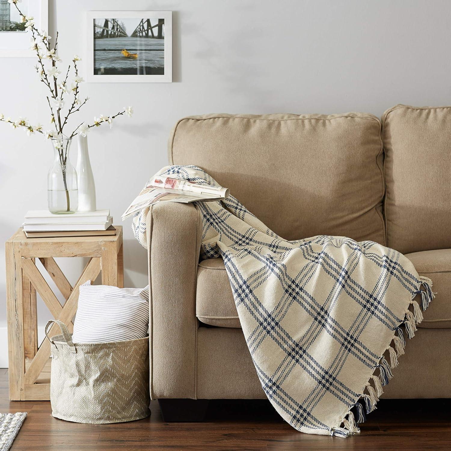 Design Imports Hand Woven Throw Blanket
