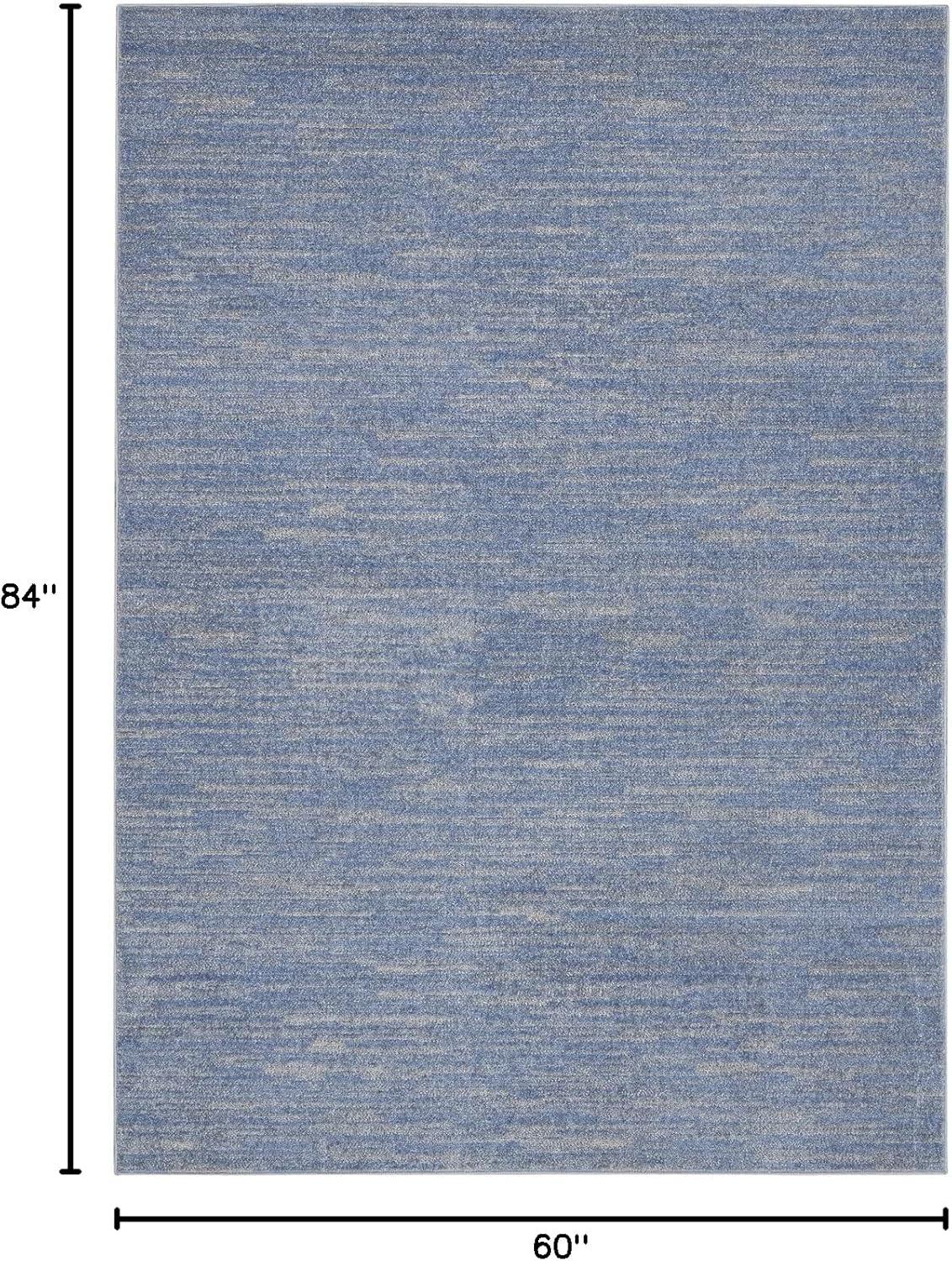 Beachcrest Home™ Rectangle Essentials 5' x 7' Area Rug in Blue