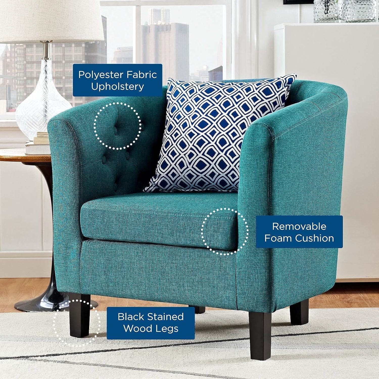 Modern Contemporary Urban Design Living Lounge Room Armchair, Blue, Fabric