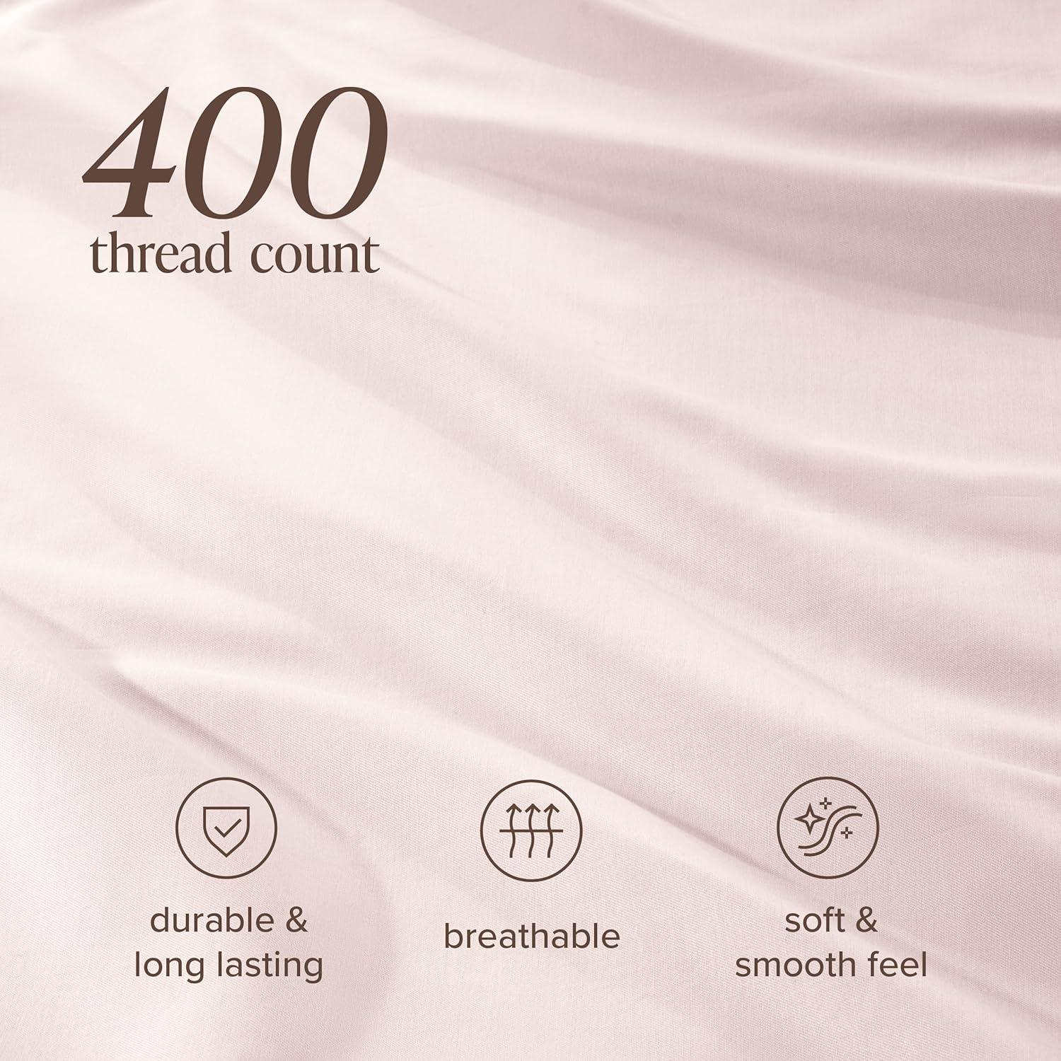 Bare Home 400 Thread Count Sateen Sheet Set