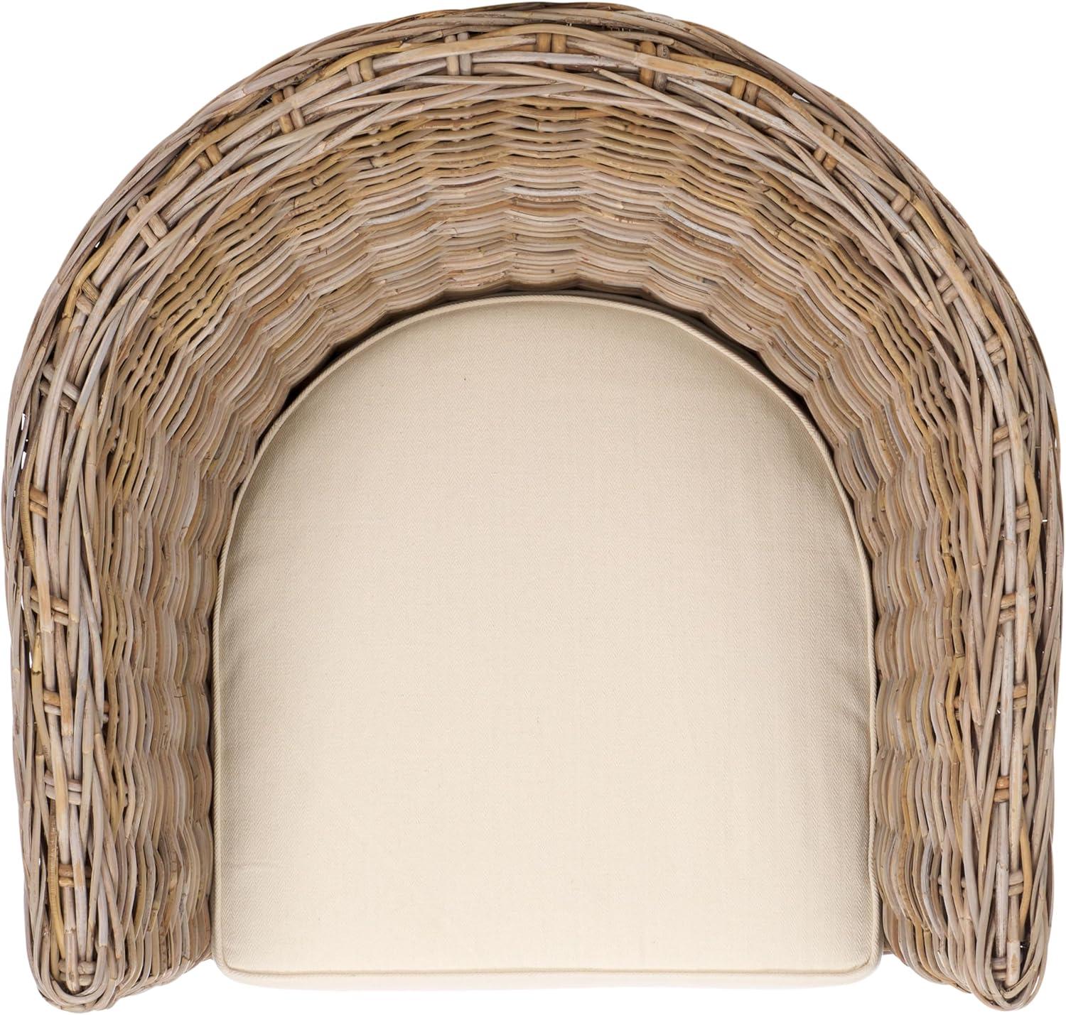 Omni Rattan Barrel Chair  - Safavieh