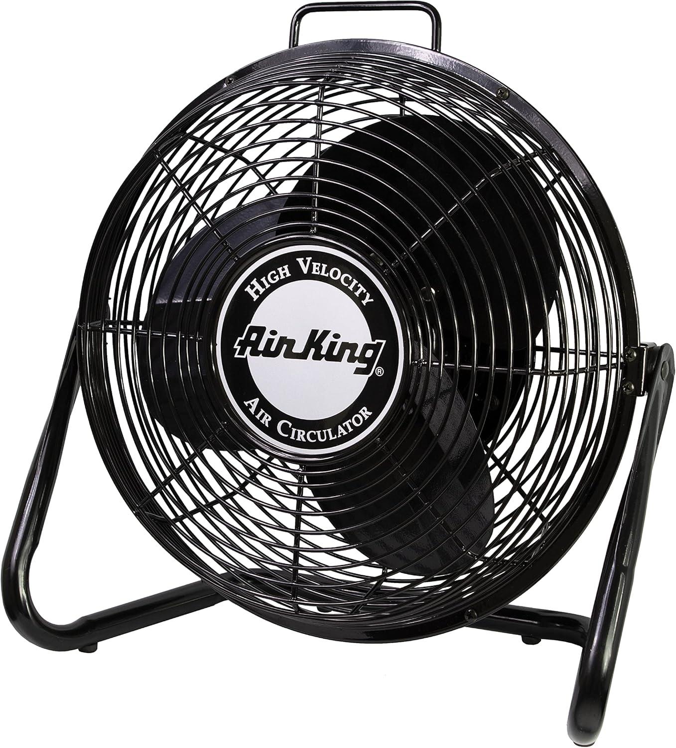 Air King 3-Speed Indoor Industrial Open Motor Pivoting Floor Fan