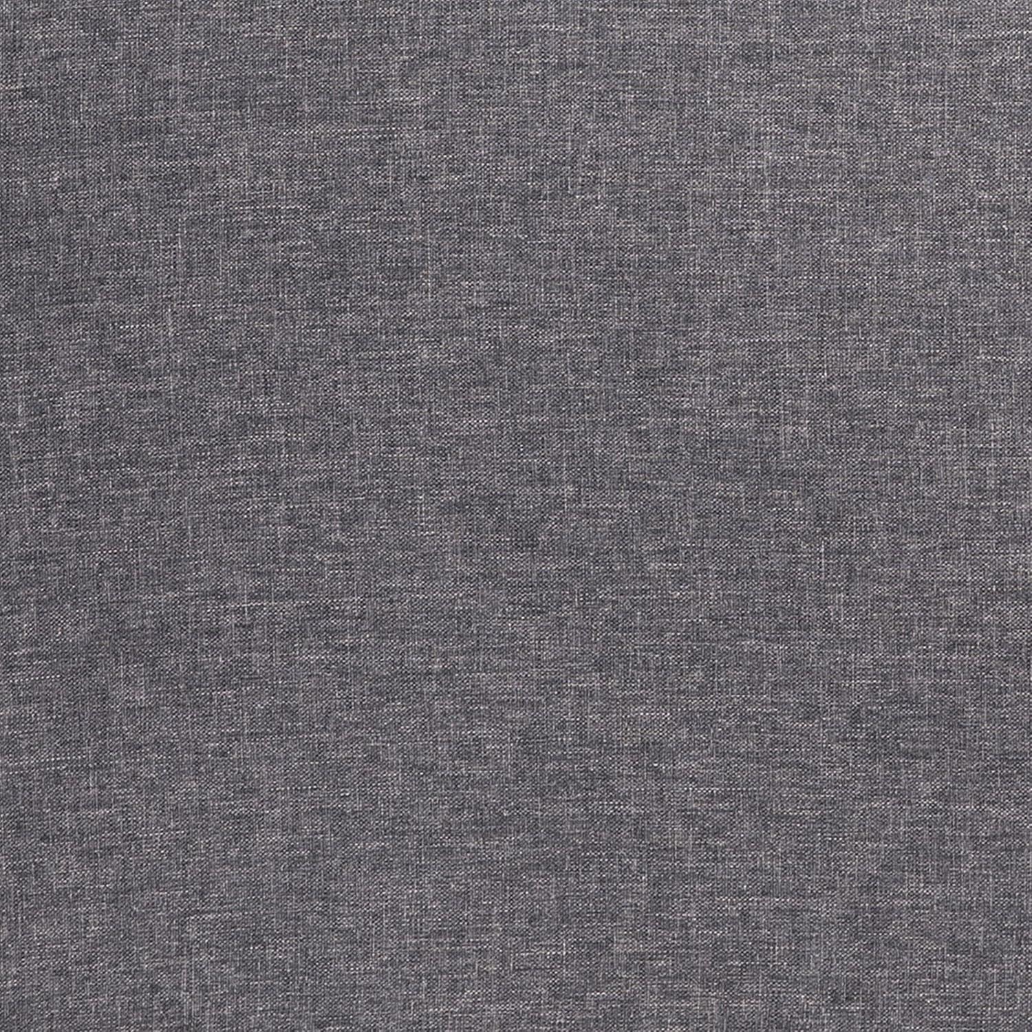 Flash Furniture Hudson Mid-Century Modern Loveseat Sofa with Tufted Faux Linen Upholstery & Solid Wood Legs in Dark Gray