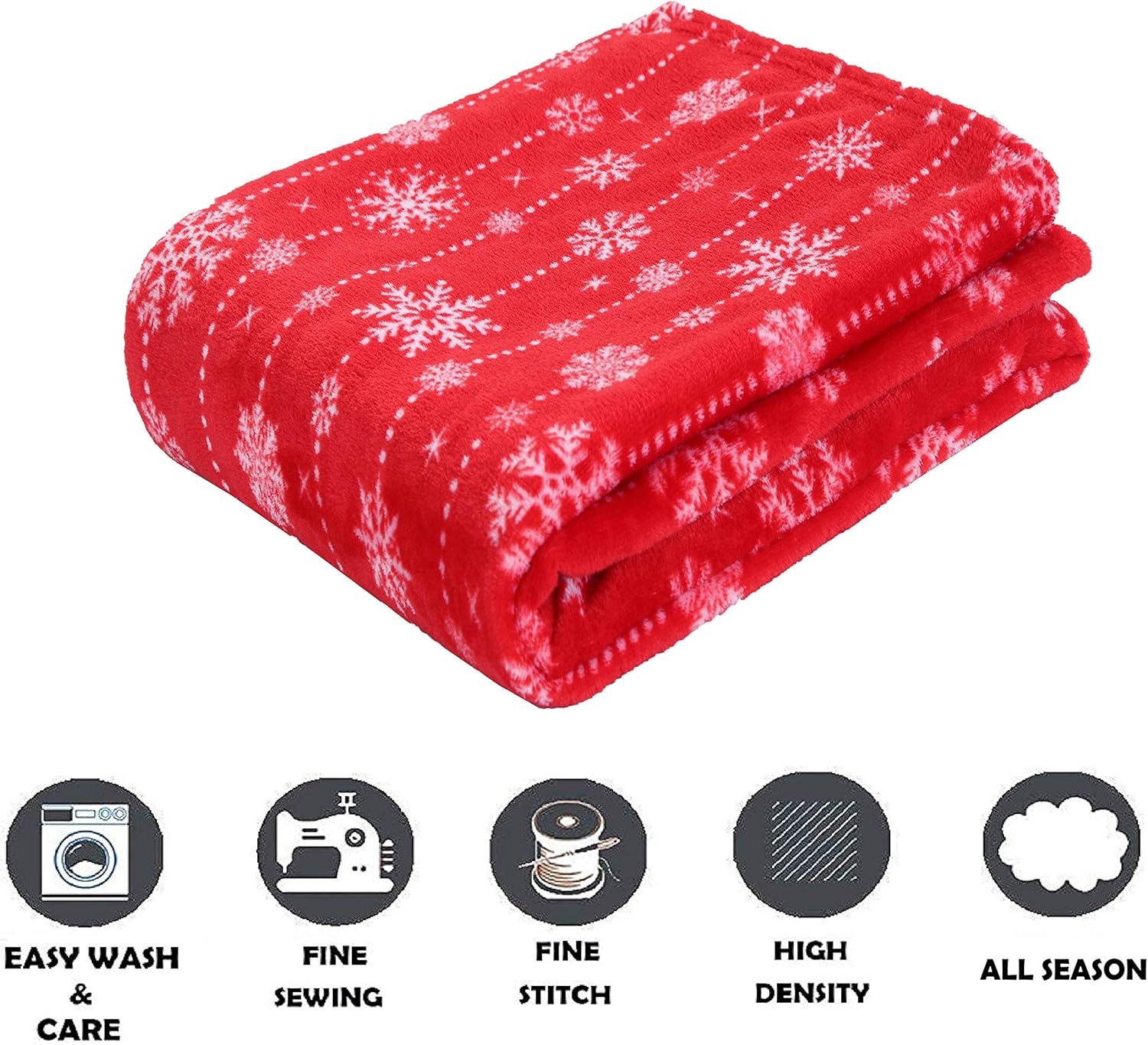 Elegant Comfort 50 x 60 Blanket Gift Christmas Throw