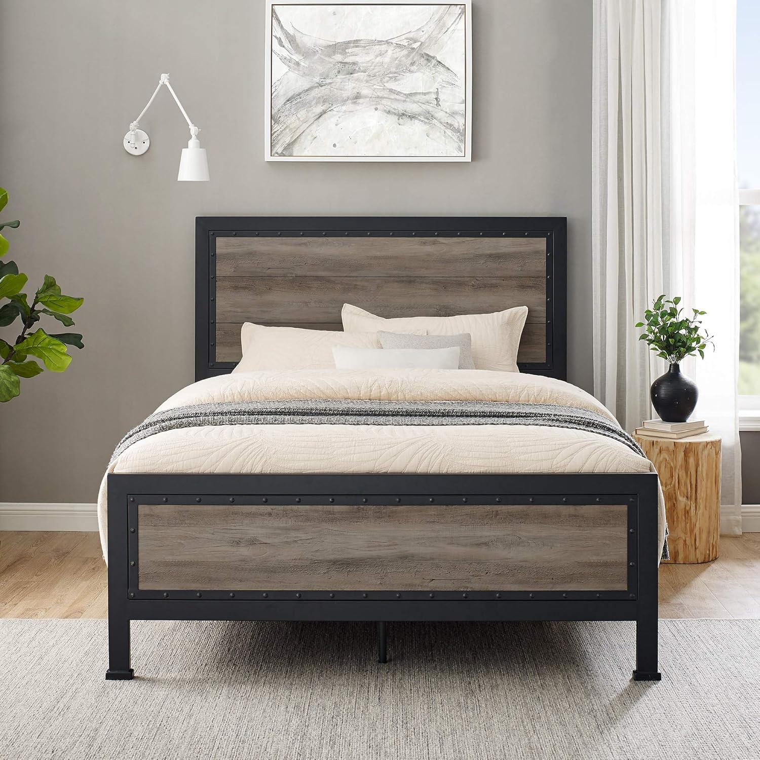 HumbleNest Countryside Modern Rustic Panel Bed