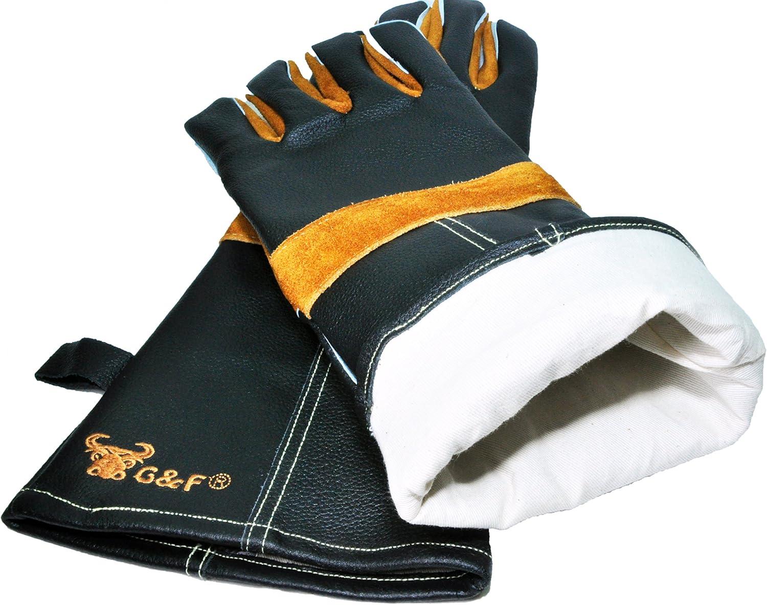 G & F Products G & F Products Leather Oven Glove Set