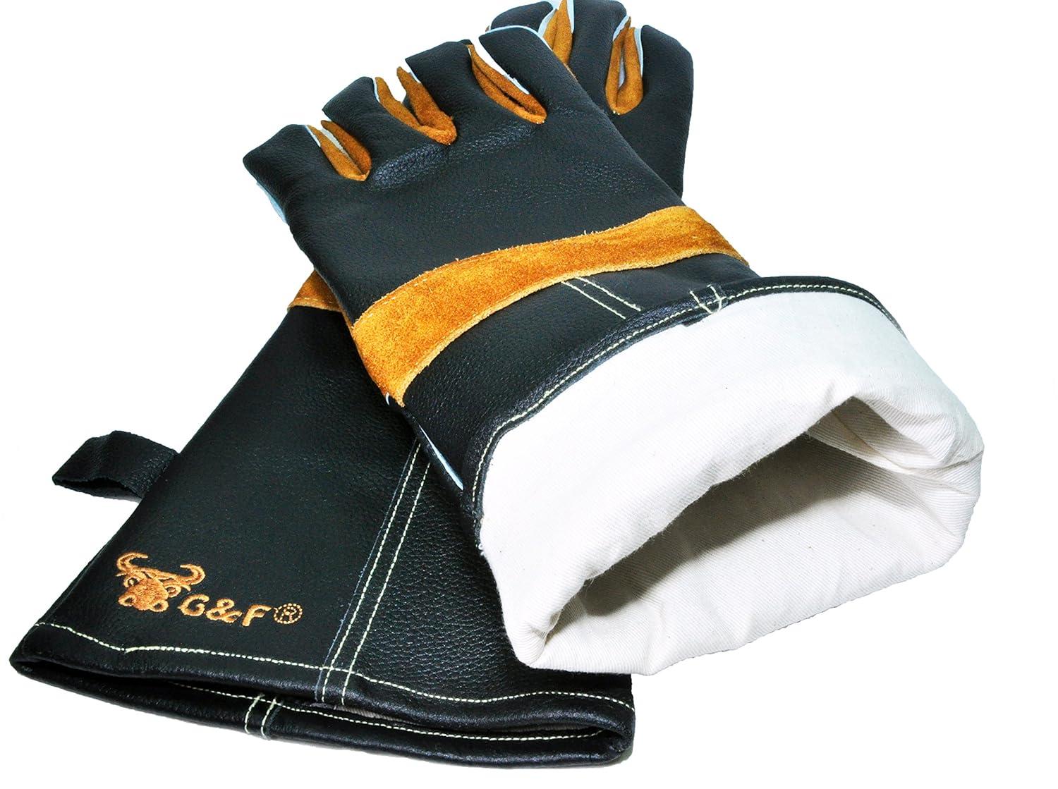 G & F Products G & F Products Leather Oven Glove Set