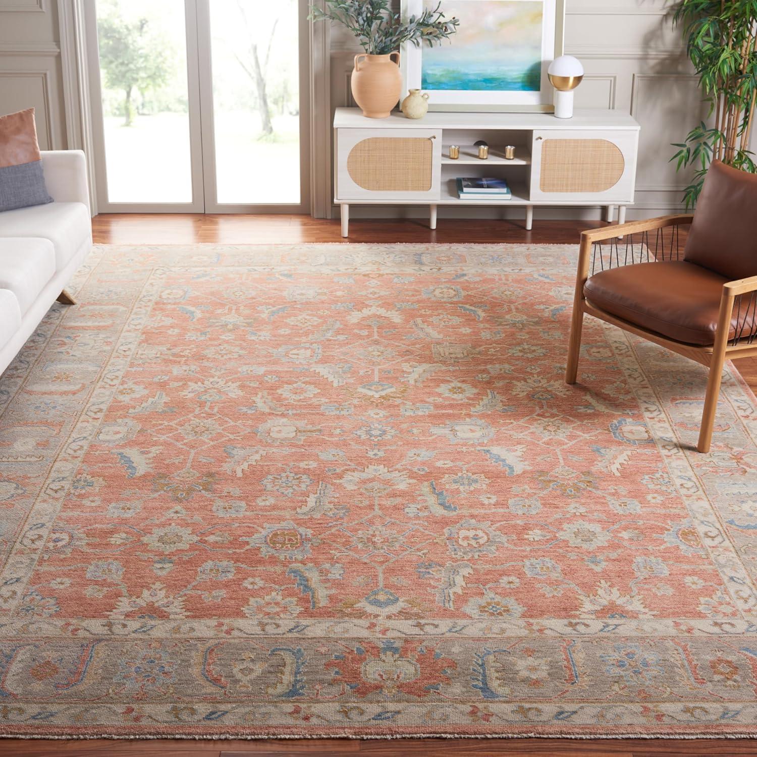 Oushak Hand Knotted 80% Wool, 20% Cotton Oriental Rug