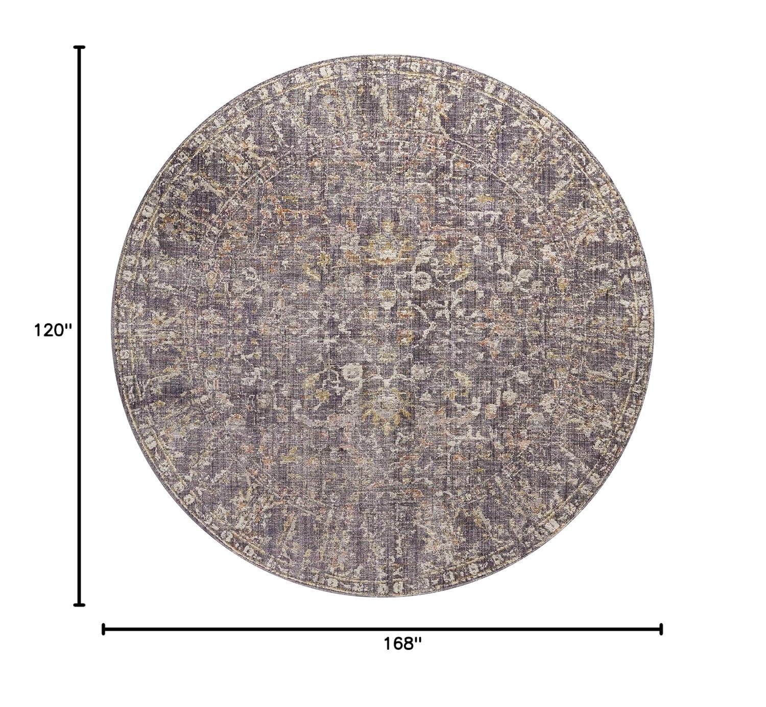 Chris Loves Julia x Loloi Chris Loves Julia x Loloi Rosemarie Oriental Graphite/Gold Rust/Ivory/Purple Area Rug