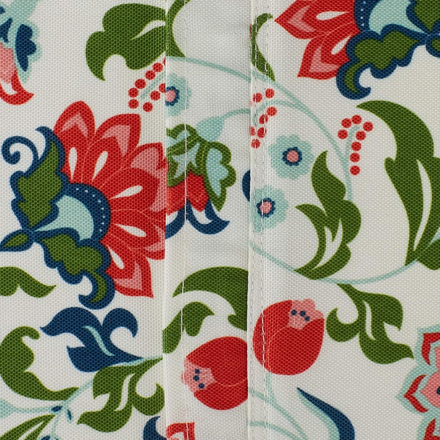Design Imports  Garden Floral Print Outdoor Tablecloth With Zipper 60X84