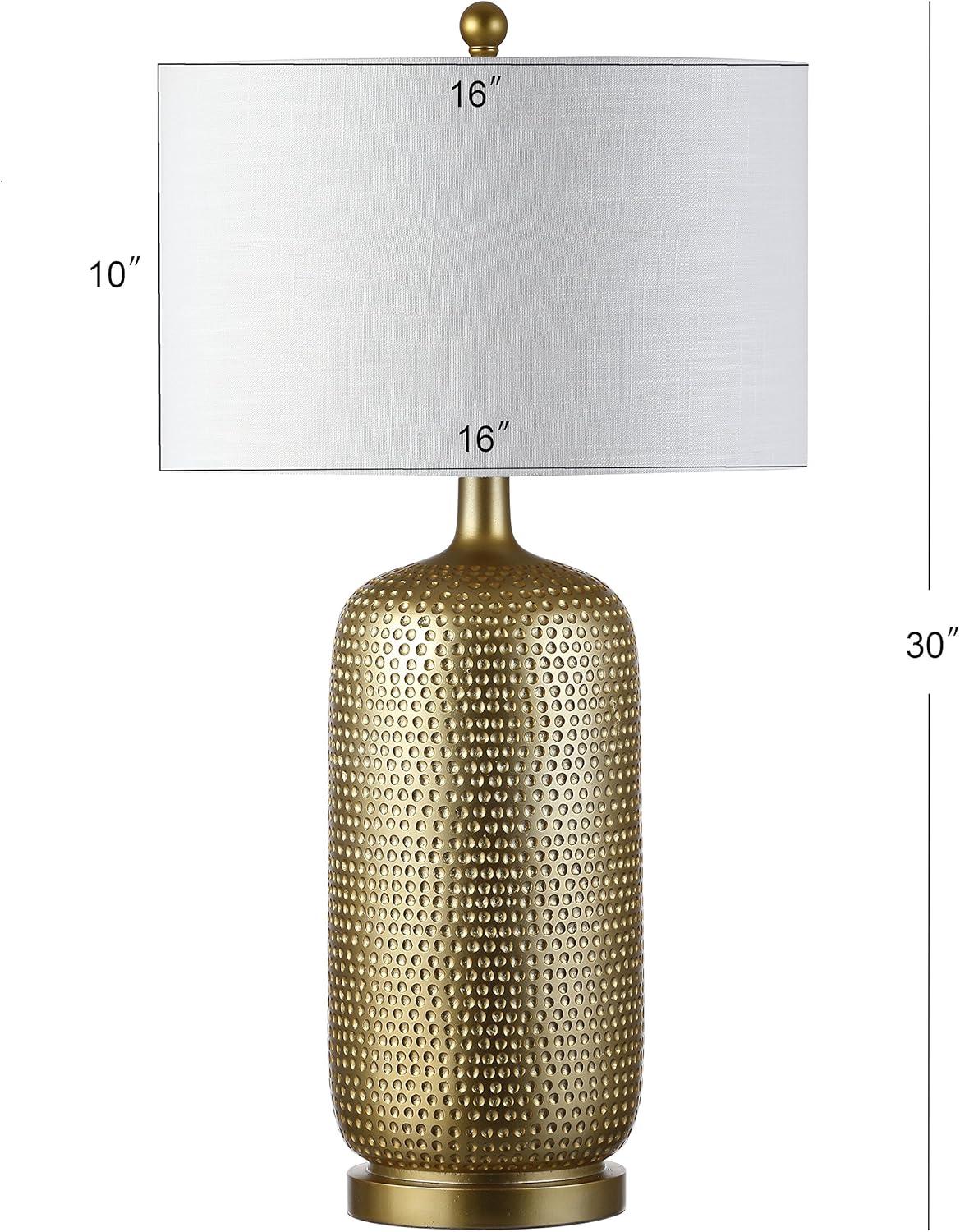 JONATHAN Y JYL1017A Sophia 30" Resin LED Table Lamp, Gold