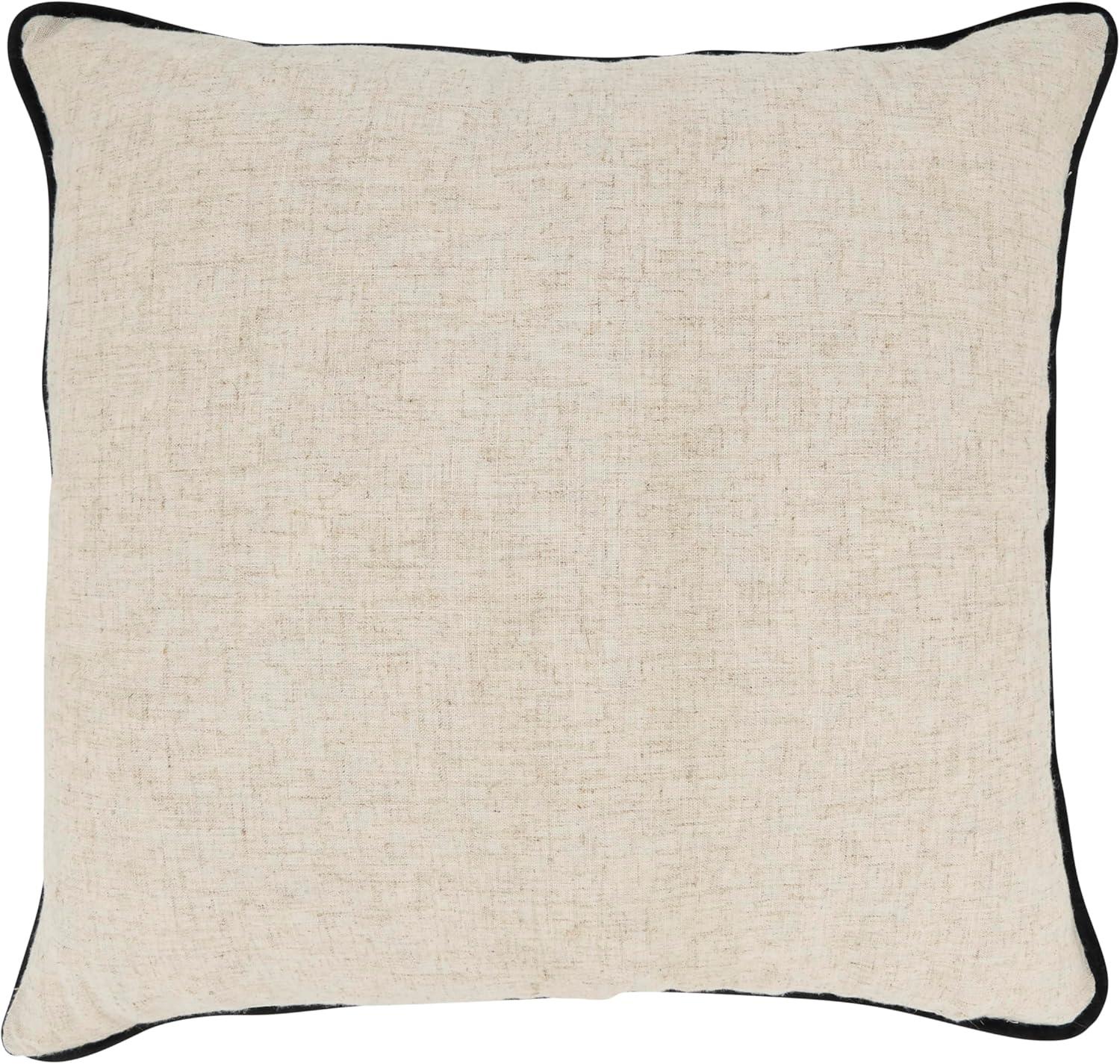 Saro Lifestyle Toscana Daydream Throw Pillow Cover with Piping