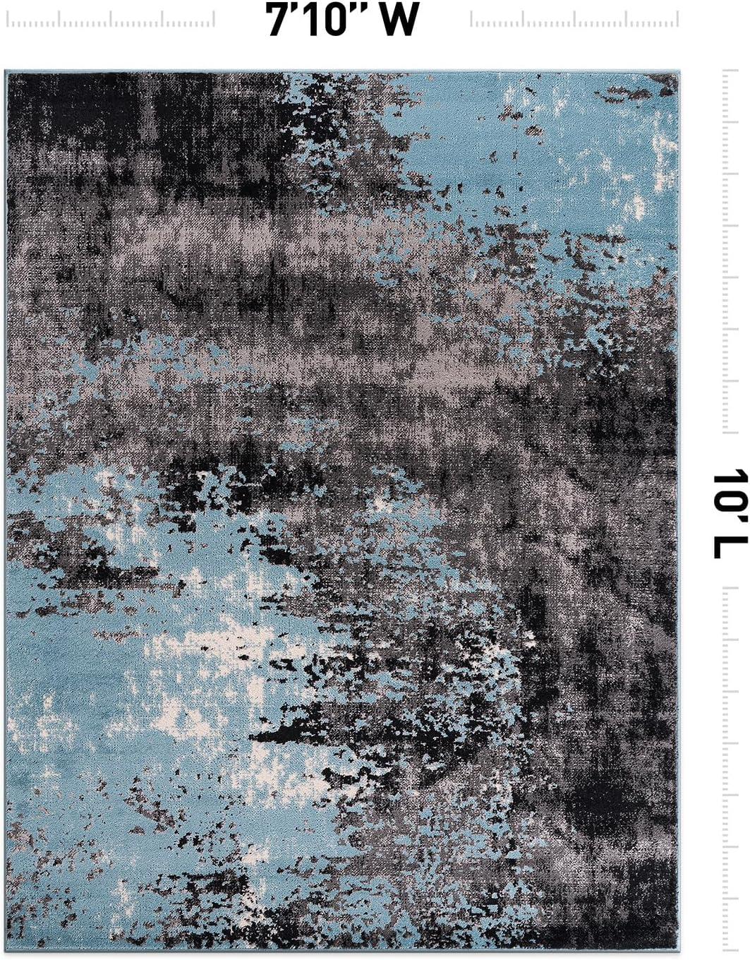 World Rug Gallery Contemporary Abstract Splash Area Rug