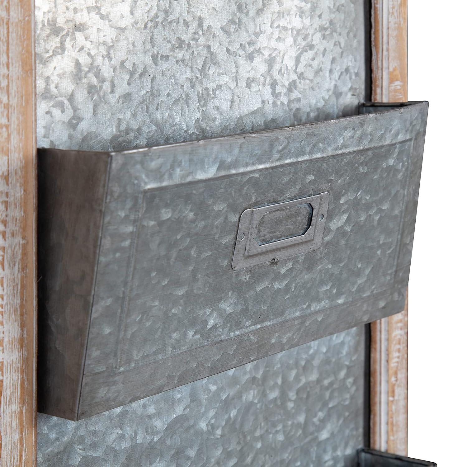 Kate and Laurel Solid Wood Wall Organizer